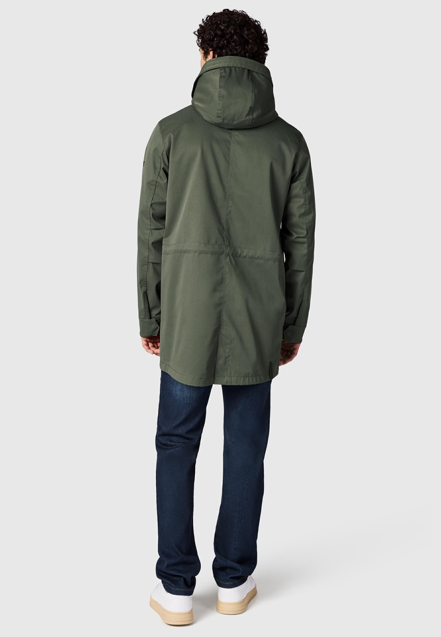 Funktionsmantel mit Kapuze "Mr Smithem Twill YOUMODO" Dark Olive