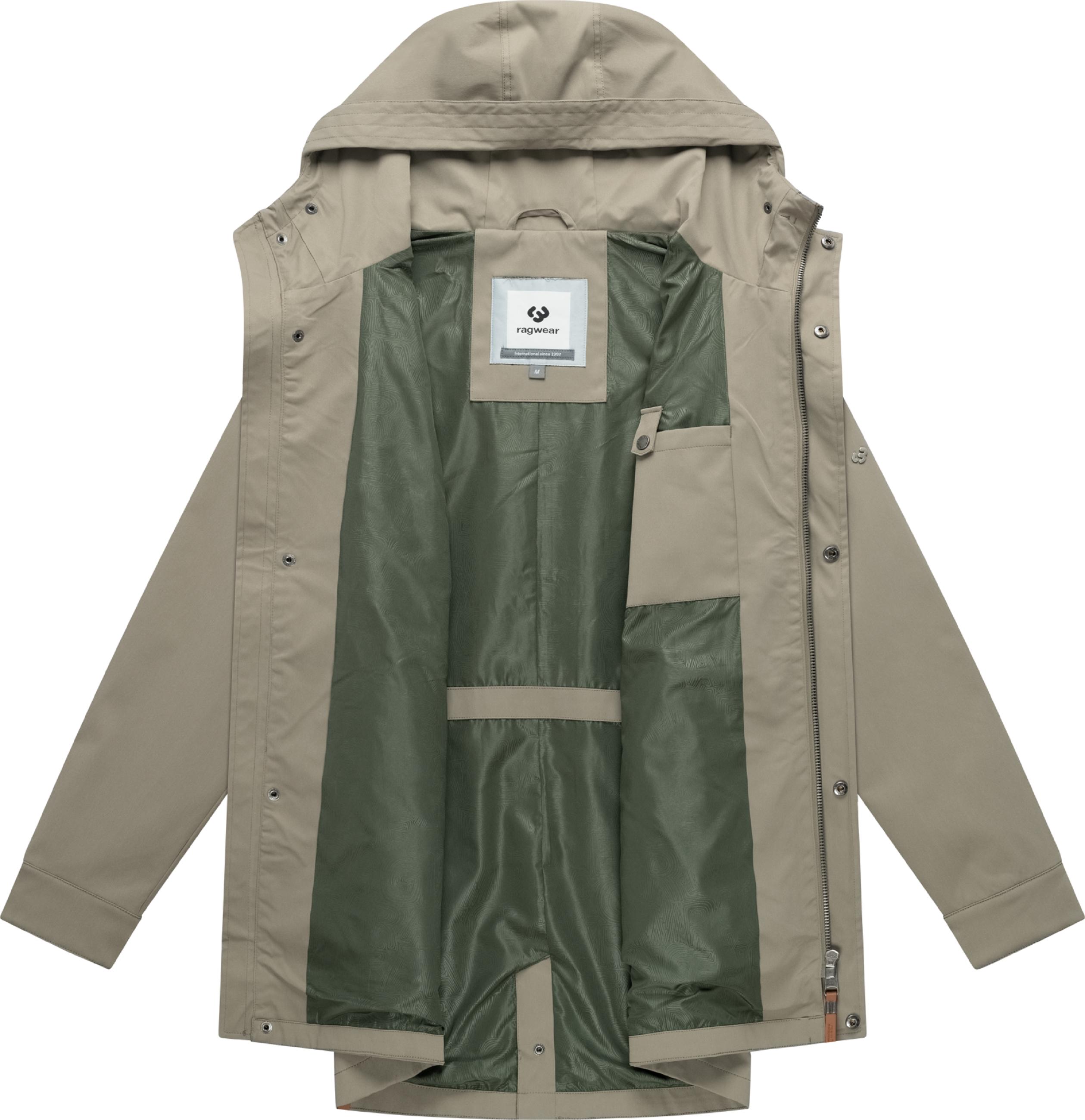 Funktionsmantel mit Kapuze "Mr Smithem Twill YOUMODO" Dusty Olive