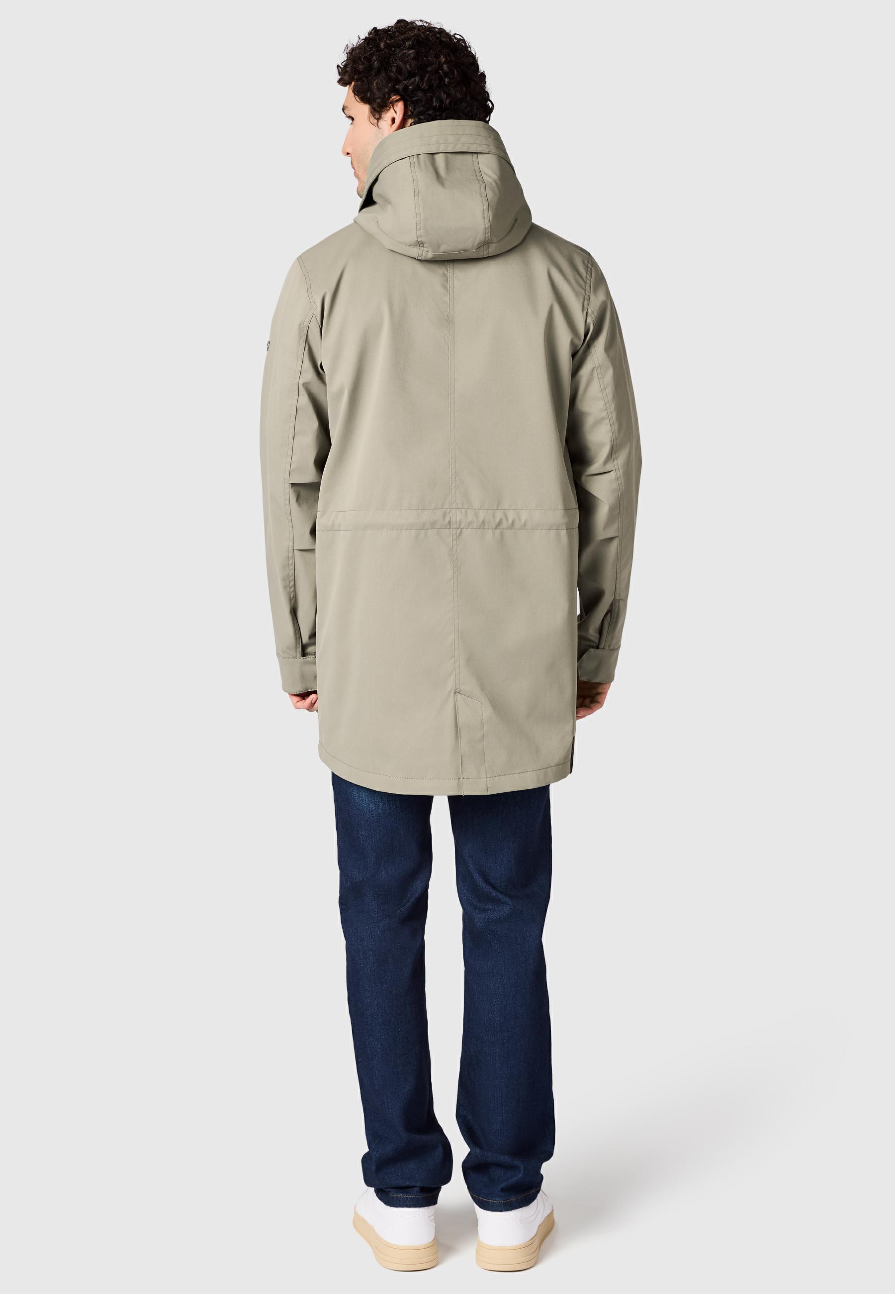 Funktionsmantel mit Kapuze "Mr Smithem Twill YOUMODO" Dusty Olive