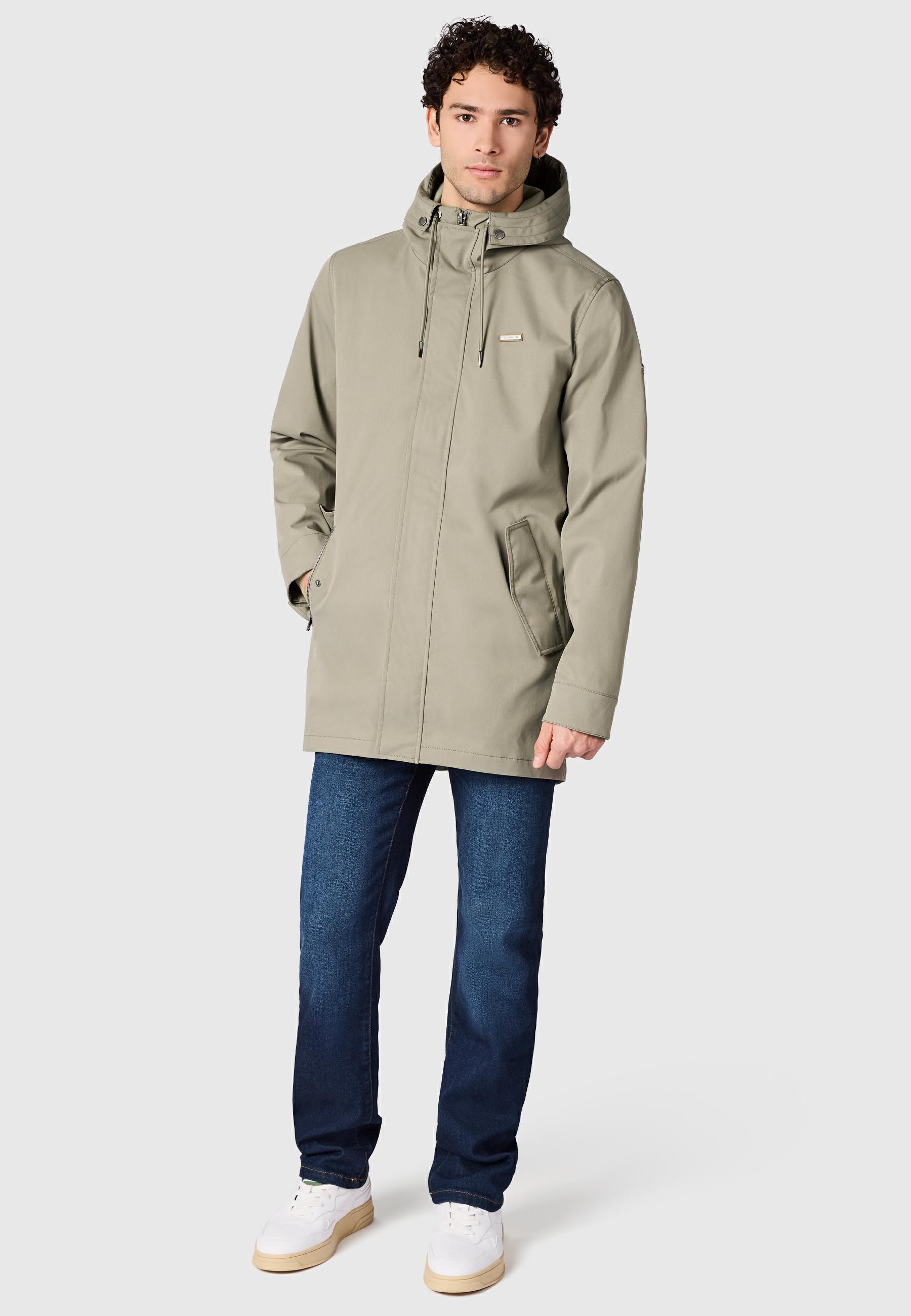 Funktionsmantel mit Kapuze "Mr Smithem Twill YOUMODO" Dusty Olive