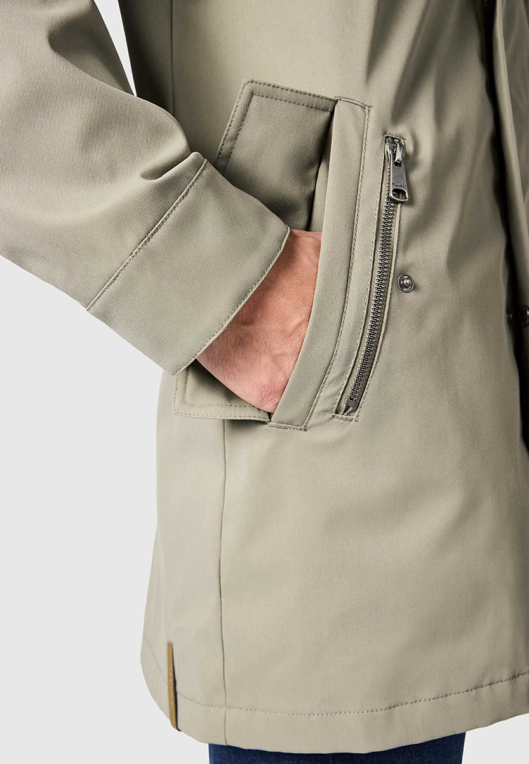 Funktionsmantel mit Kapuze "Mr Smithem Twill YOUMODO" Dusty Olive