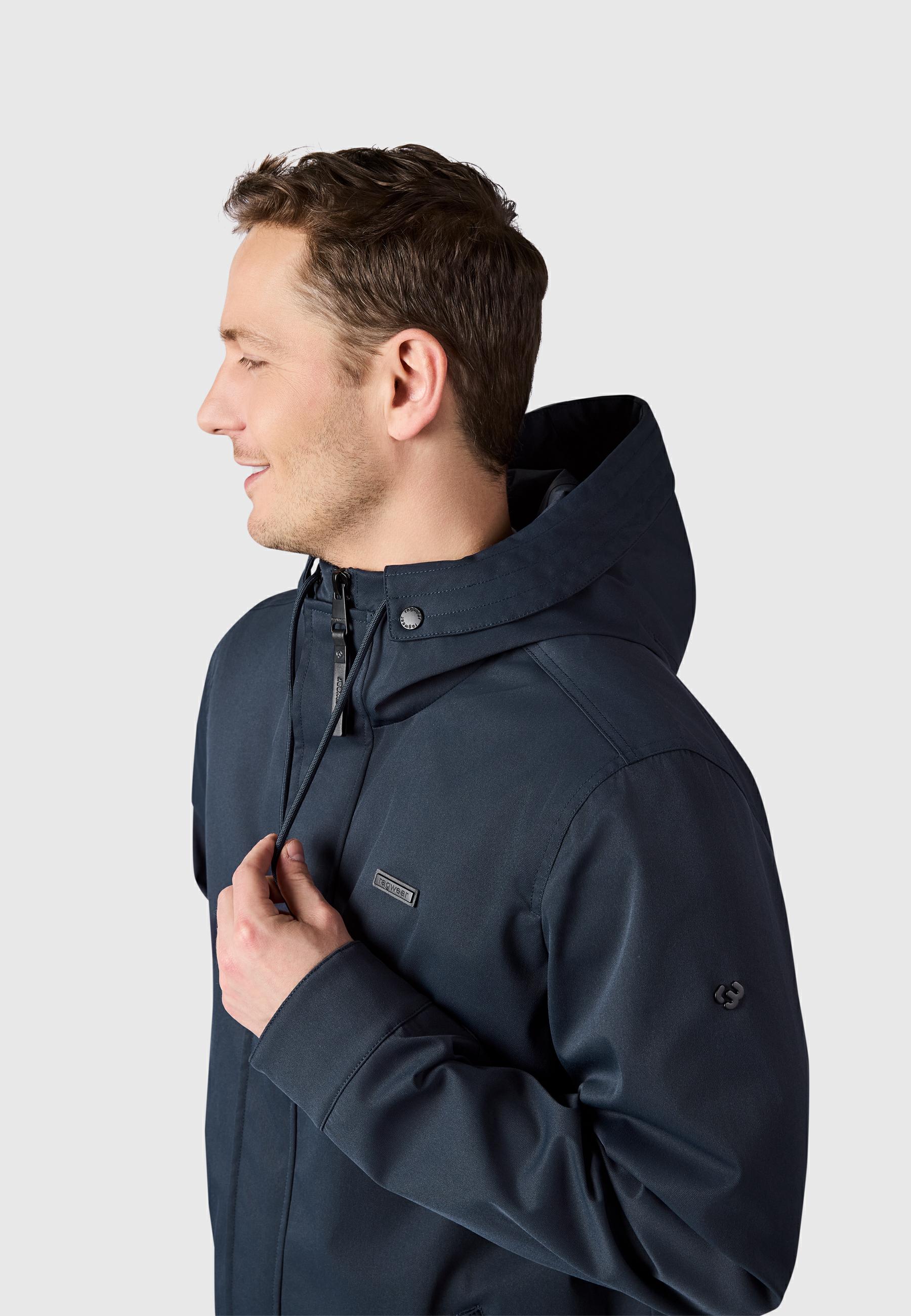 Funktionsmantel mit Kapuze "Mr Smithem Twill YOUMODO" Navy