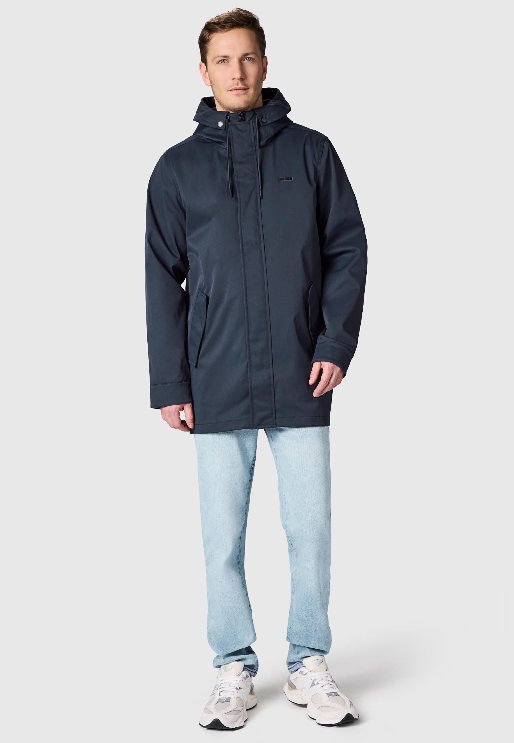 Funktionsmantel mit Kapuze "Mr Smithem Twill YOUMODO" Navy