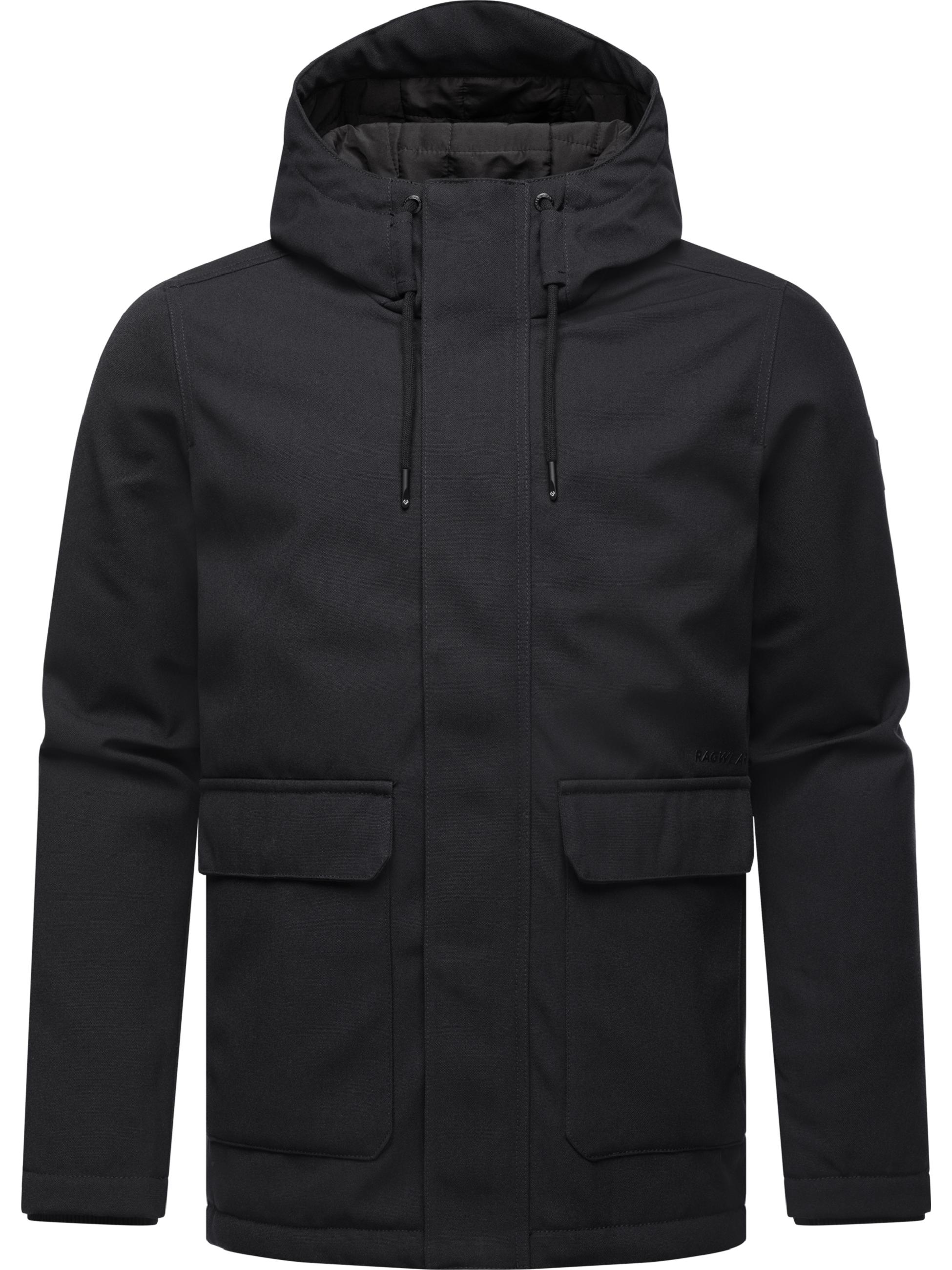 Wasserdichte Winterjacke mit Kapuze "Mr Them" Black25