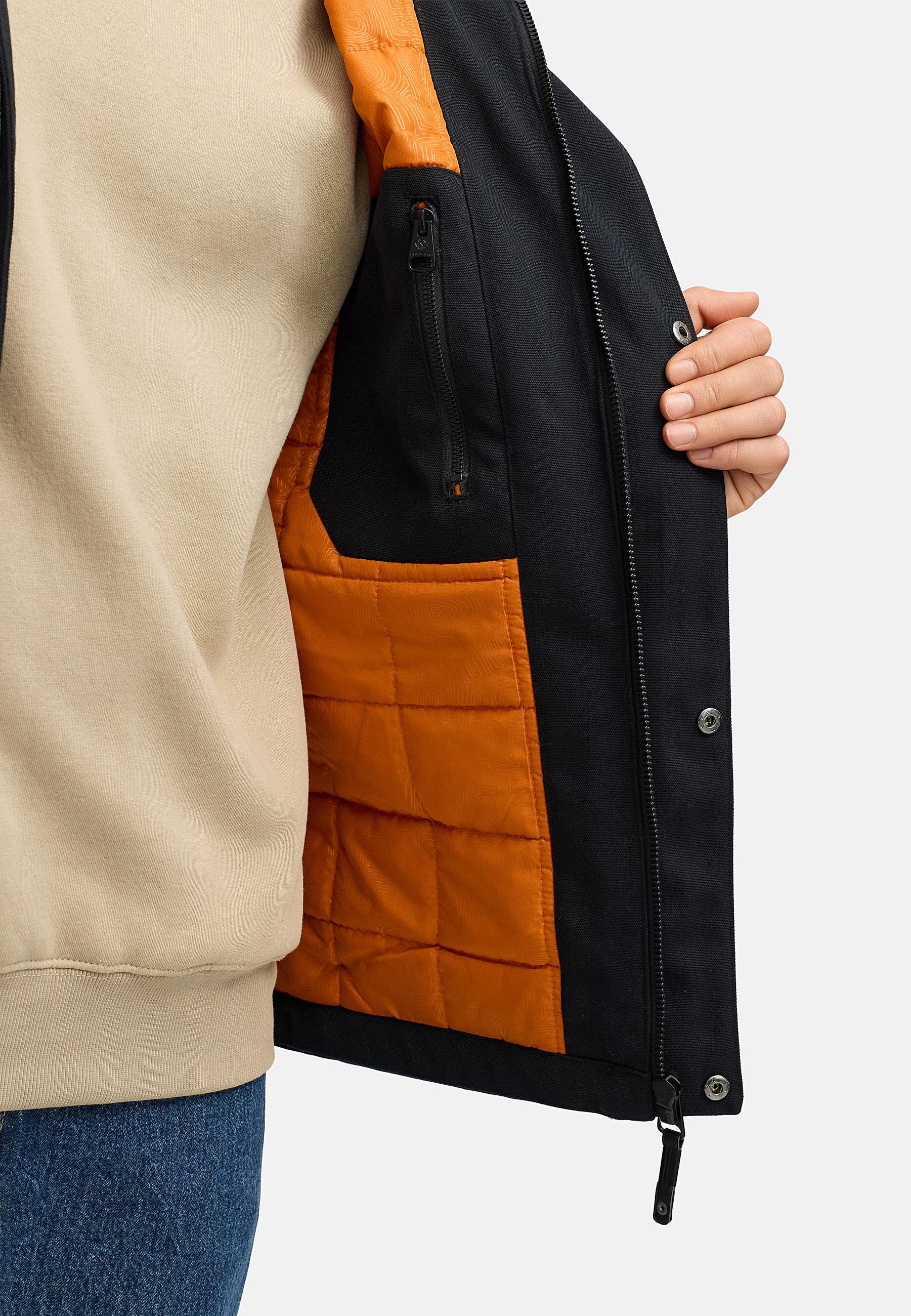 Wasserdichte Winterjacke mit Kapuze "Mr Them" Black25