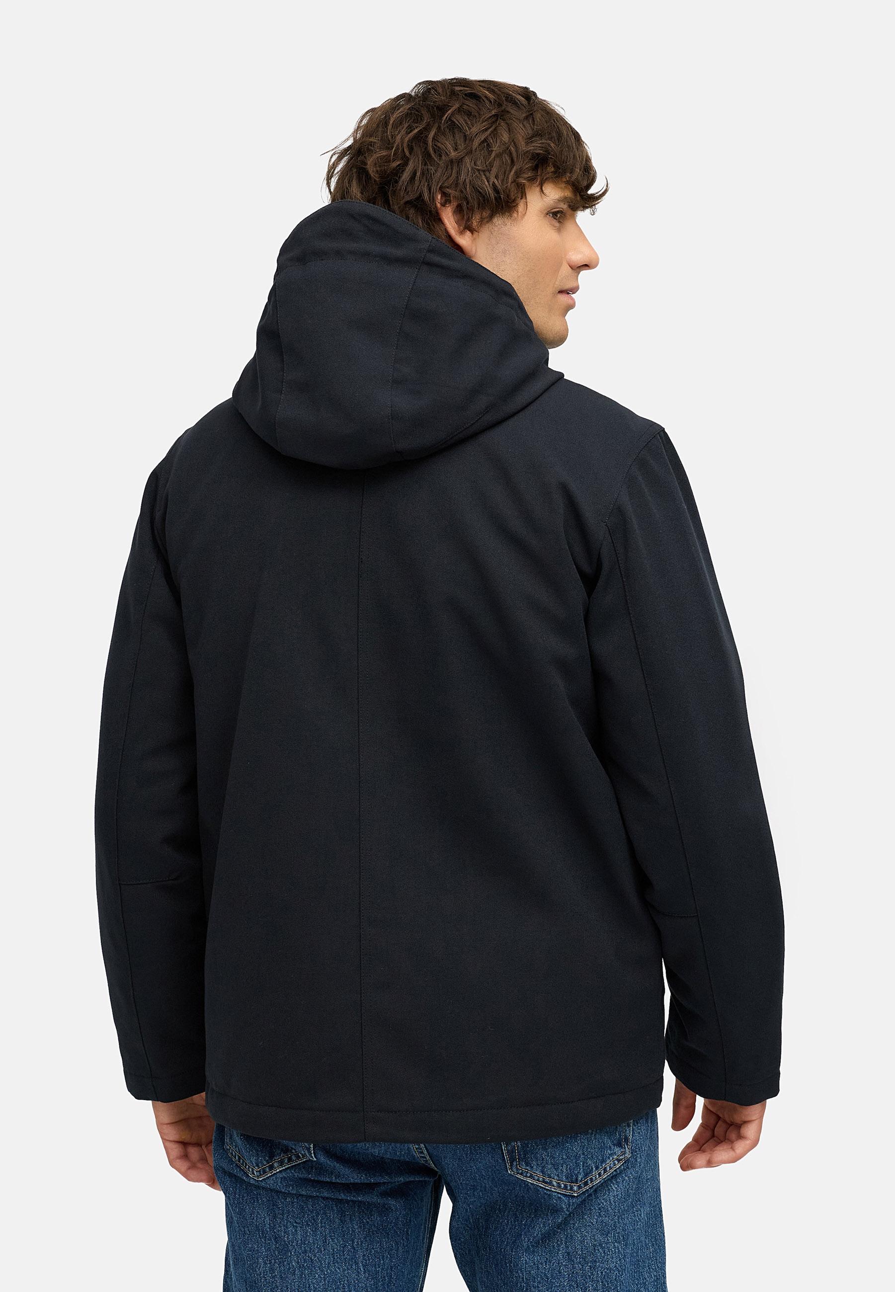 Wasserdichte Winterjacke mit Kapuze "Mr Them" Black25