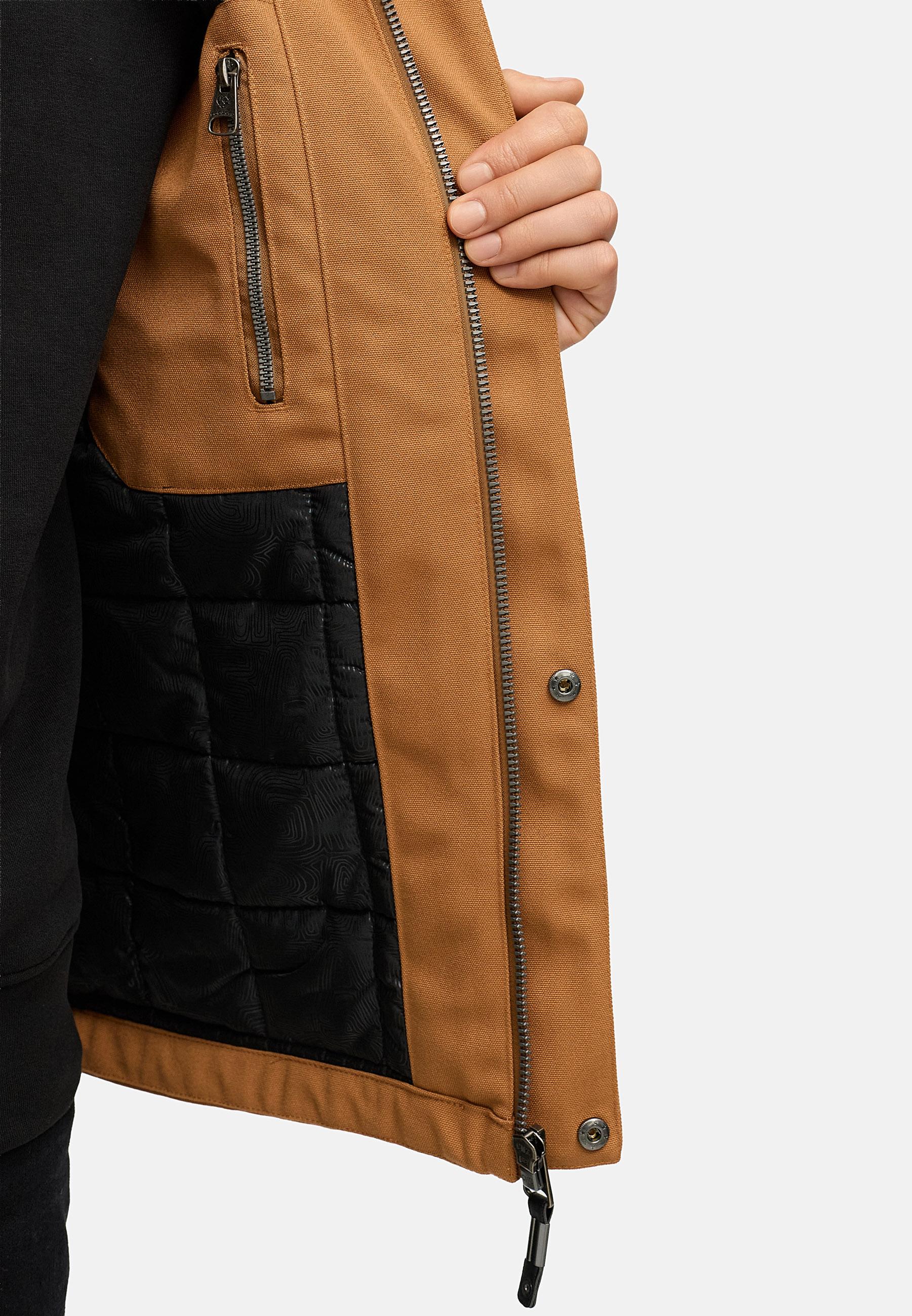 Wasserdichte Winterjacke mit Kapuze "Mr Them" Brown Sugar25