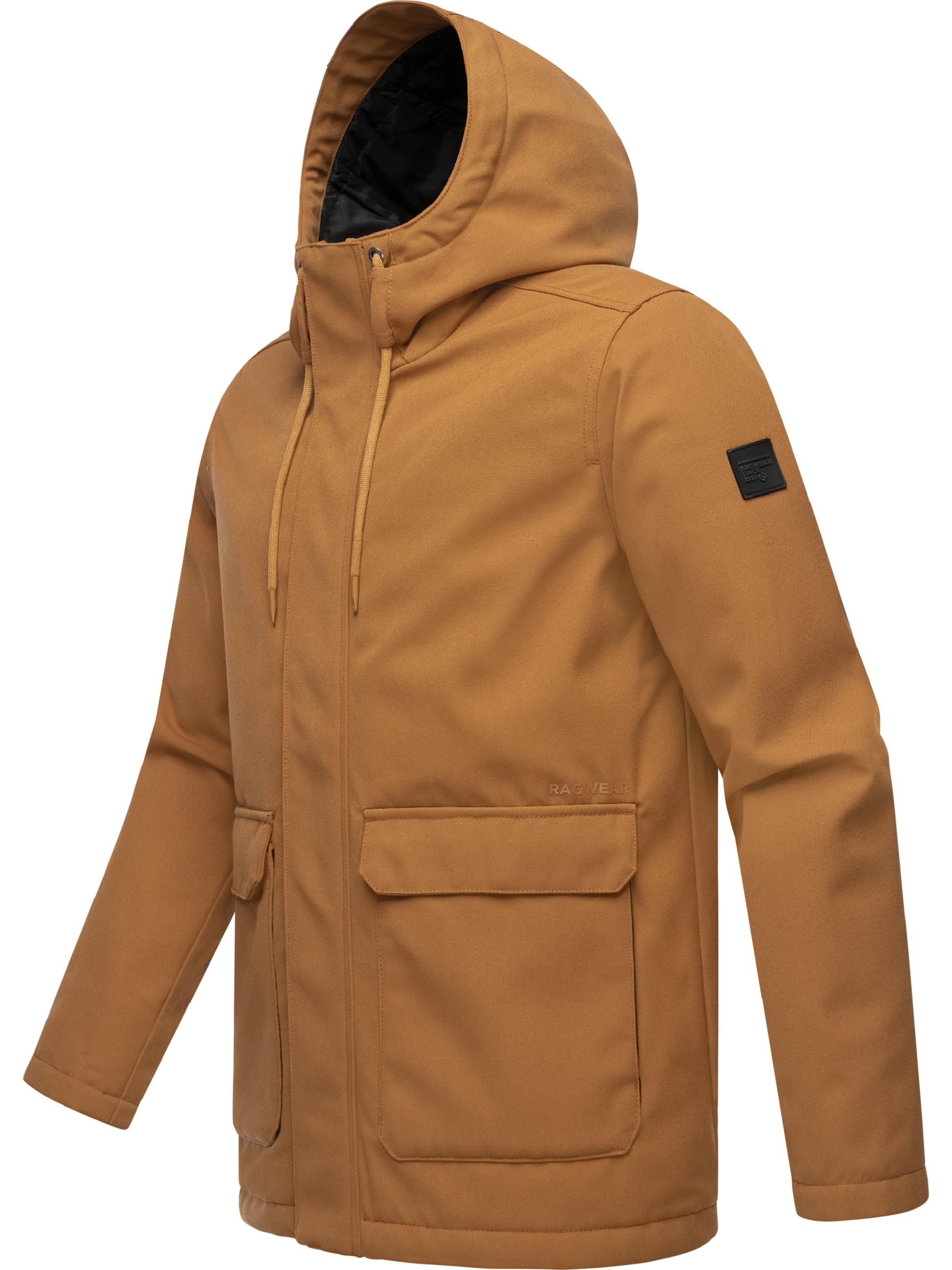 Wasserdichte Winterjacke mit Kapuze "Mr Them" Brown Sugar