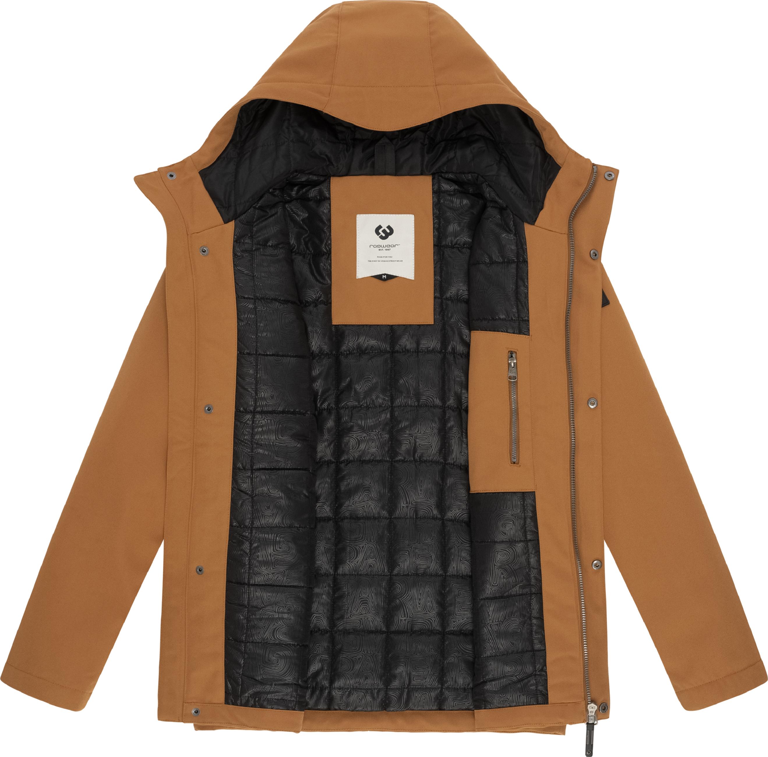 Wasserdichte Winterjacke mit Kapuze "Mr Them" Brown Sugar