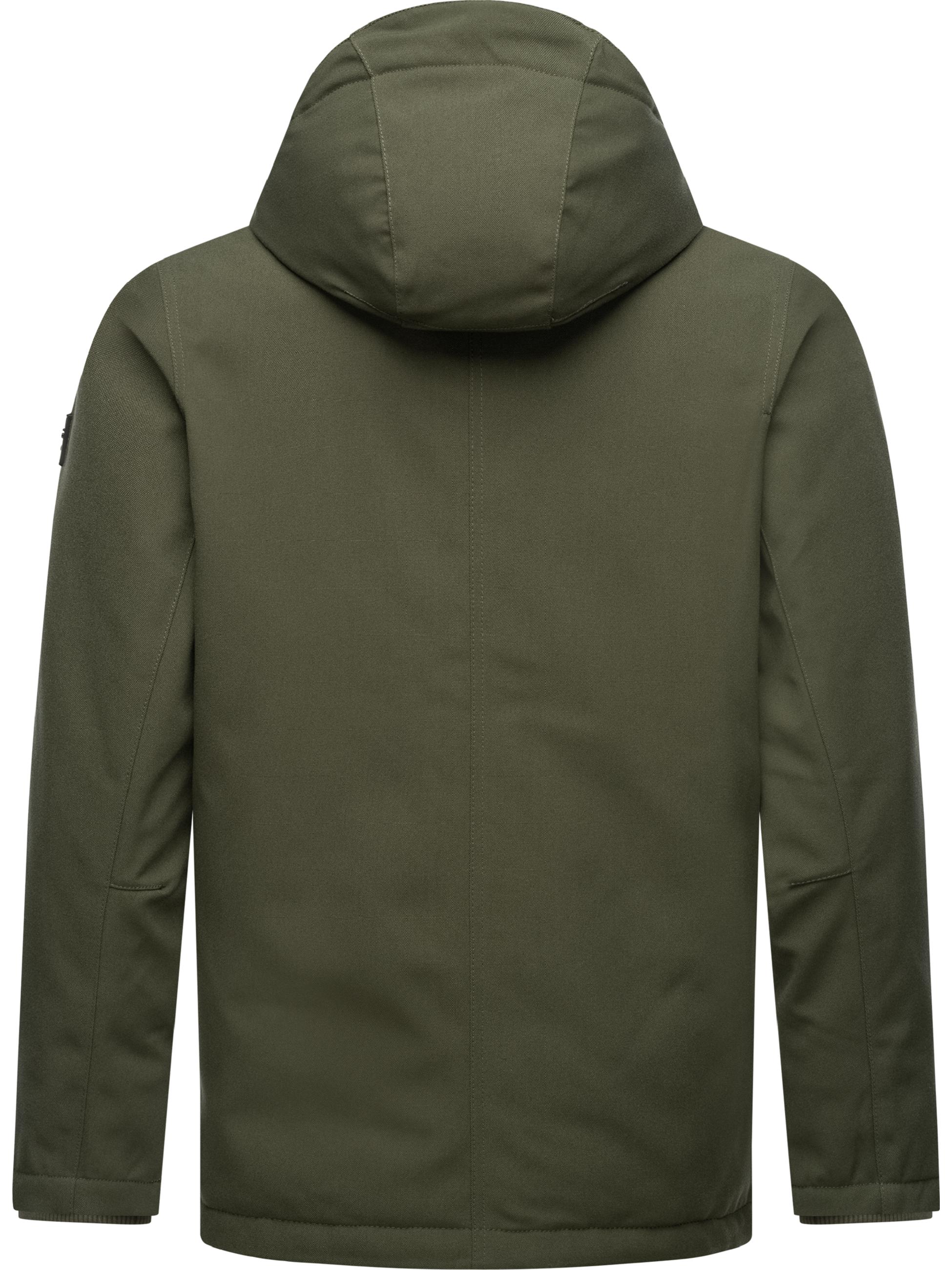 Wasserdichte Winterjacke mit Kapuze "Mr Them" Dark Olive25