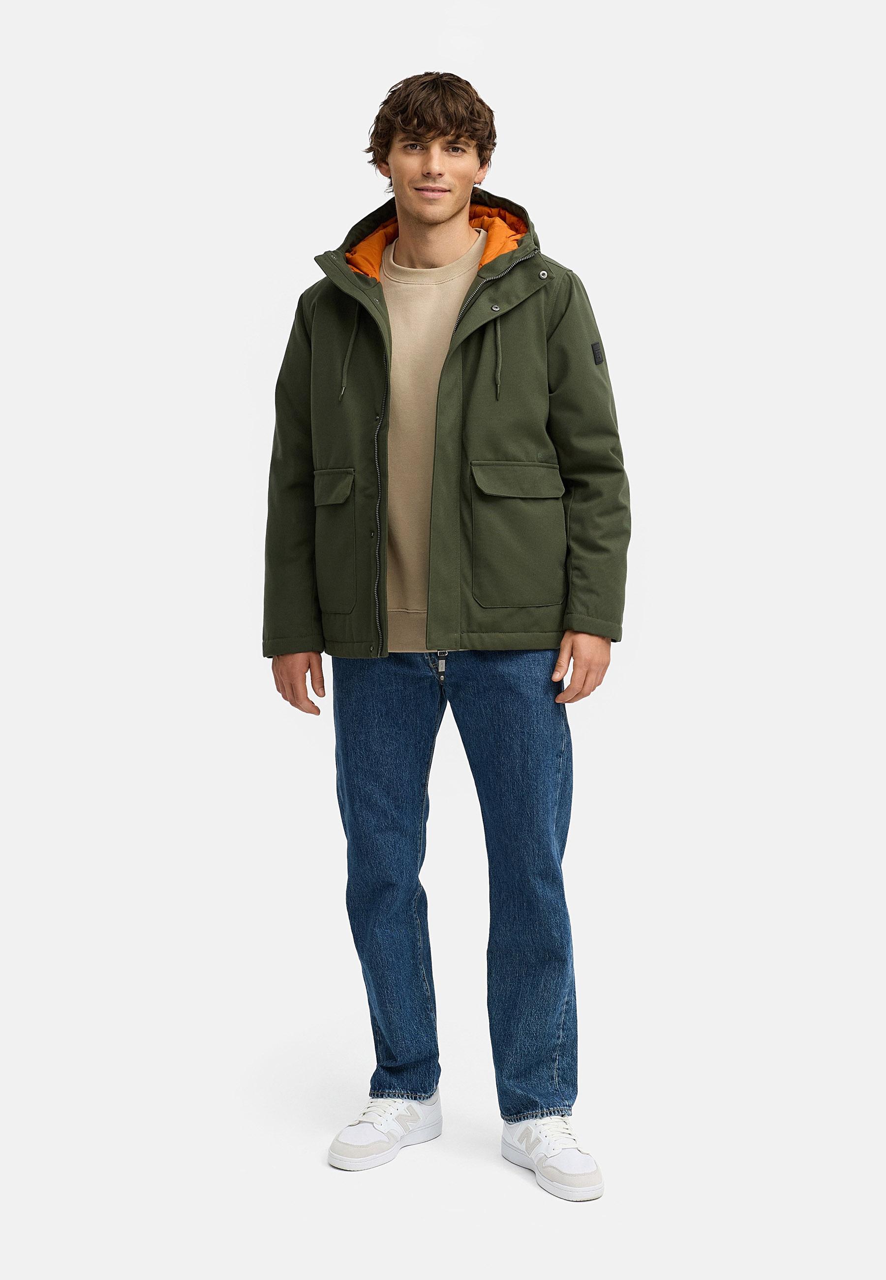 Wasserdichte Winterjacke mit Kapuze "Mr Them" Dark Olive25