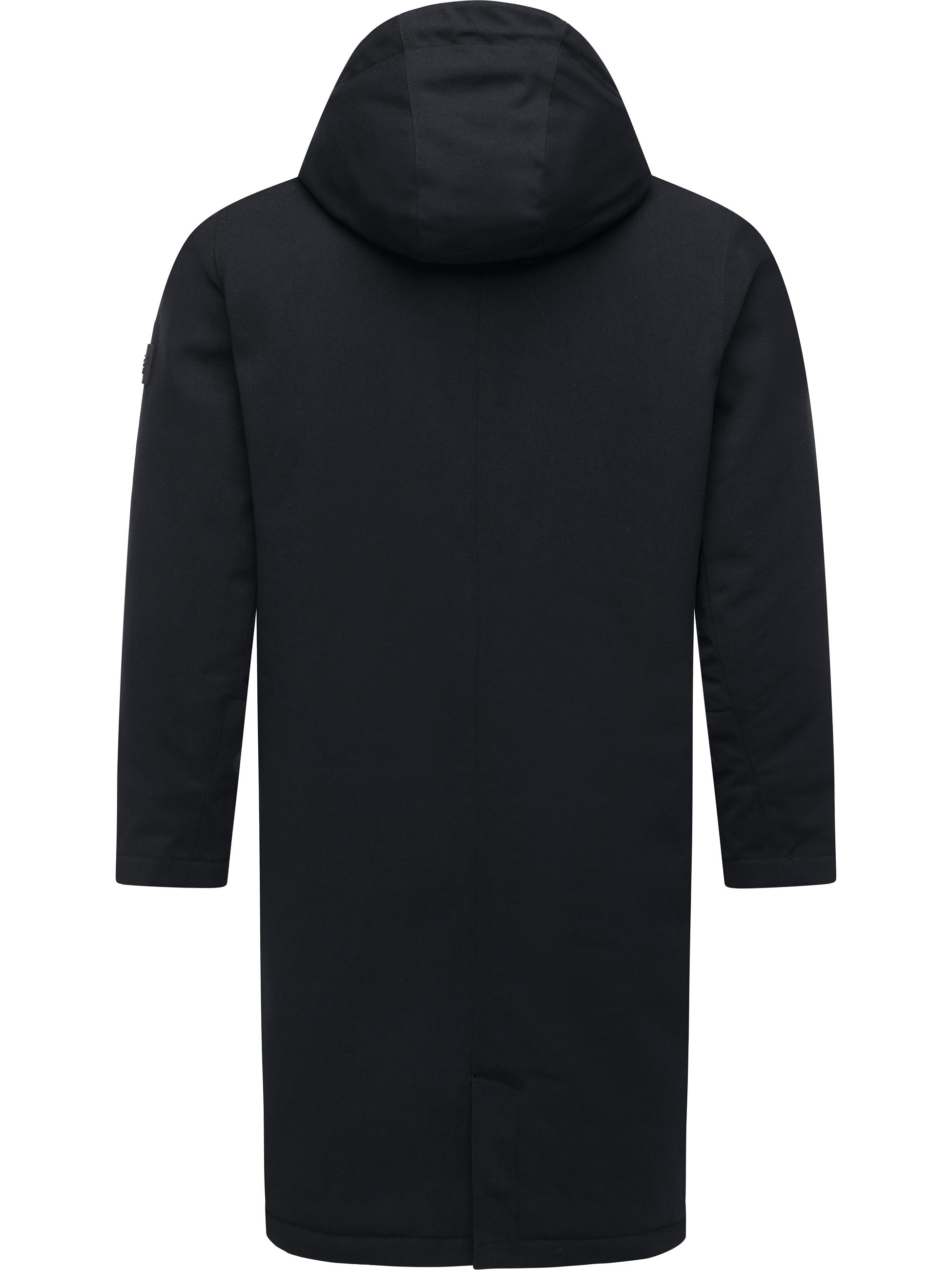 Wasserdichter Wintermantel mit Kapuze "Mr Them Long" Black25