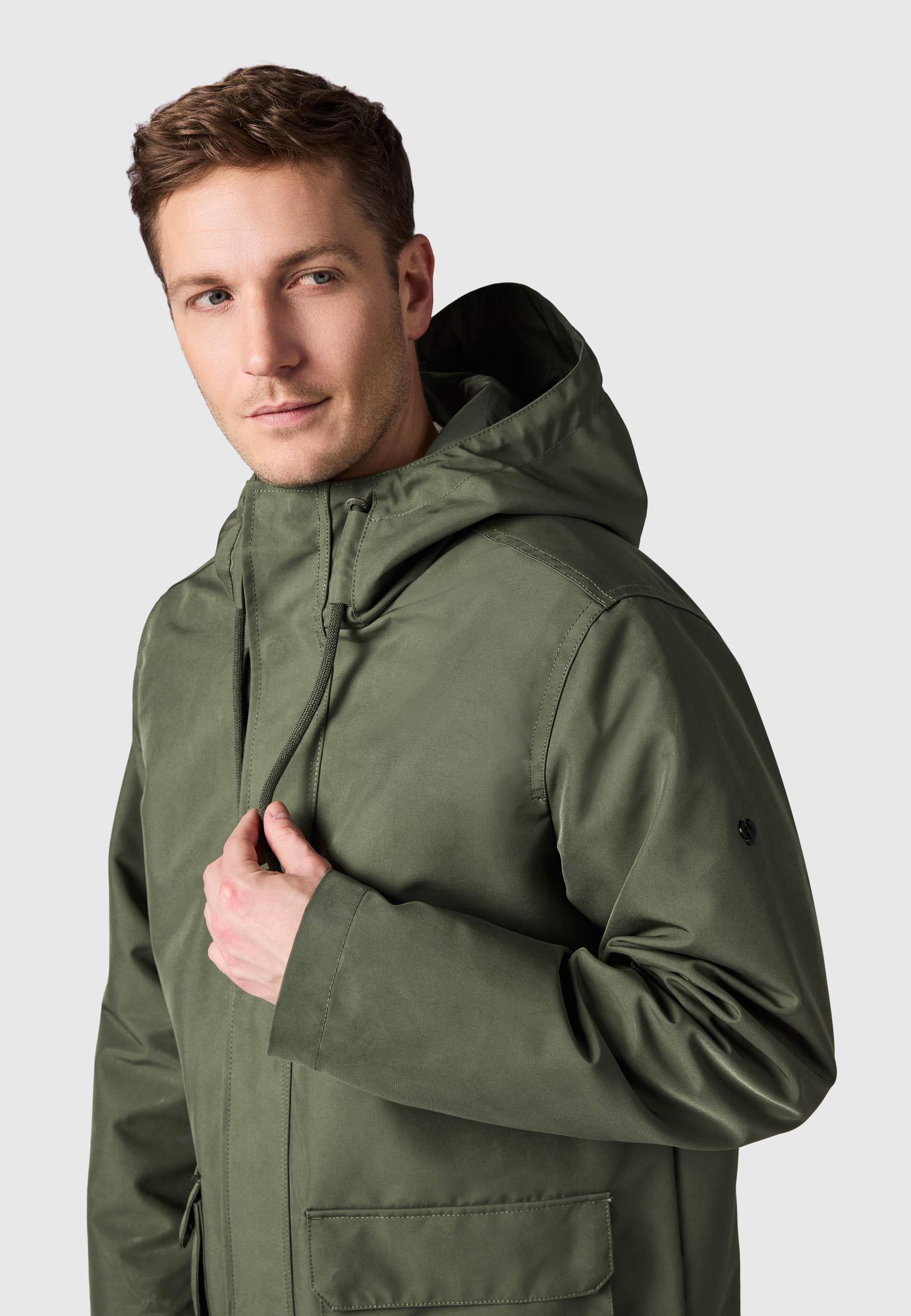 Funktionaler Übergangsmantel "Mr Them Long Light YOUMODO" Dark Olive