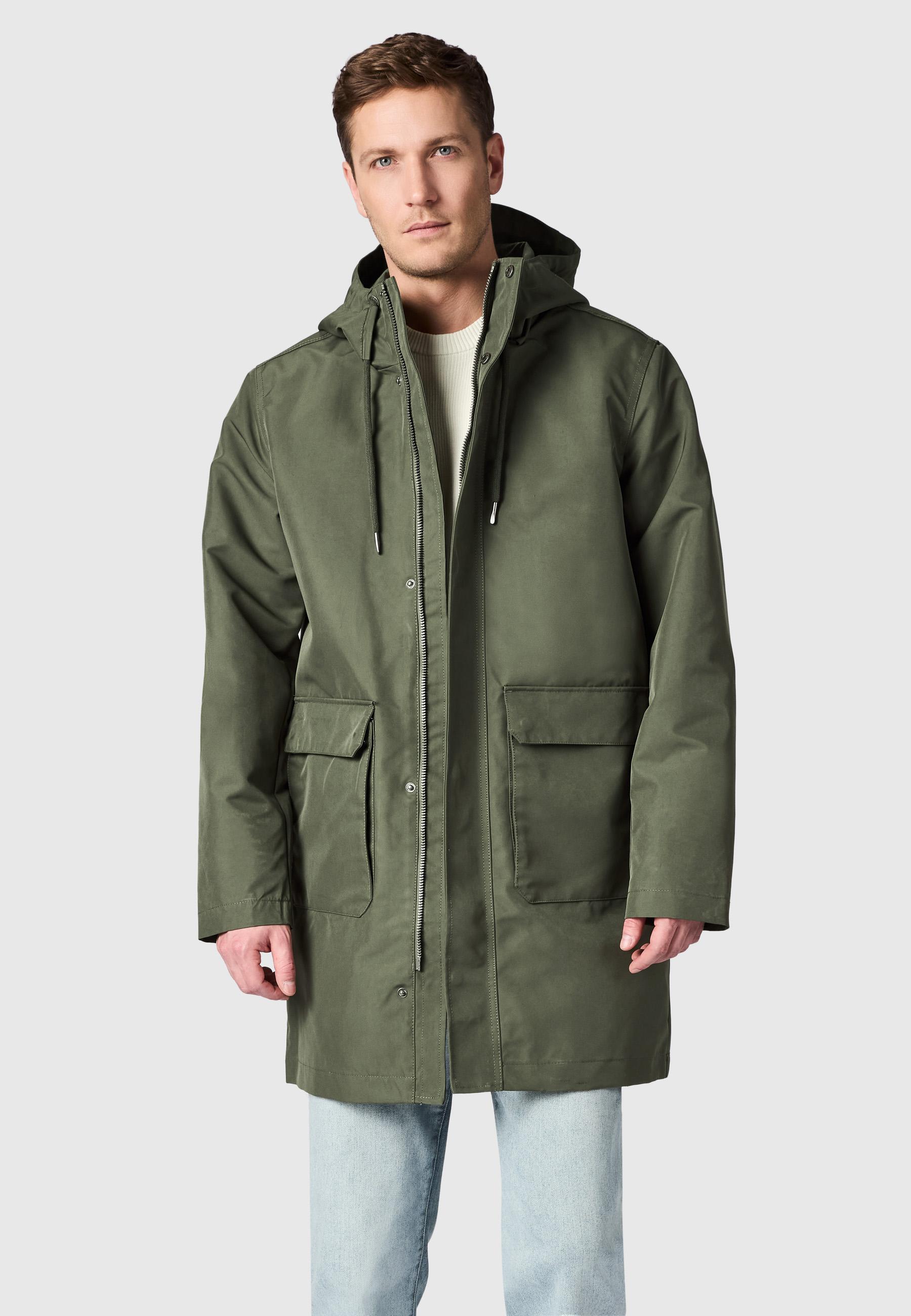 Funktionaler Übergangsmantel "Mr Them Long Light YOUMODO" Dark Olive