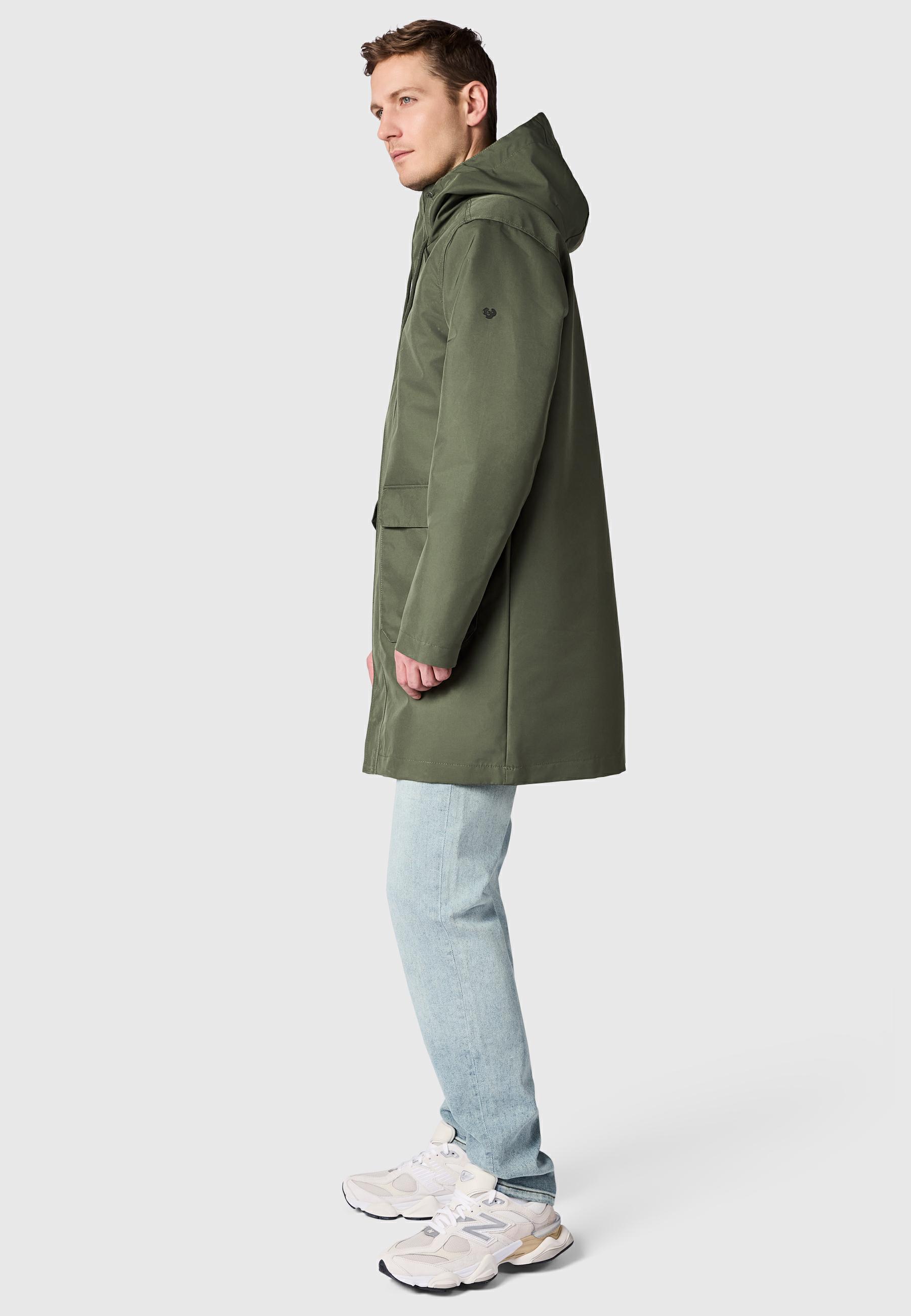 Funktionaler Übergangsmantel "Mr Them Long Light YOUMODO" Dark Olive