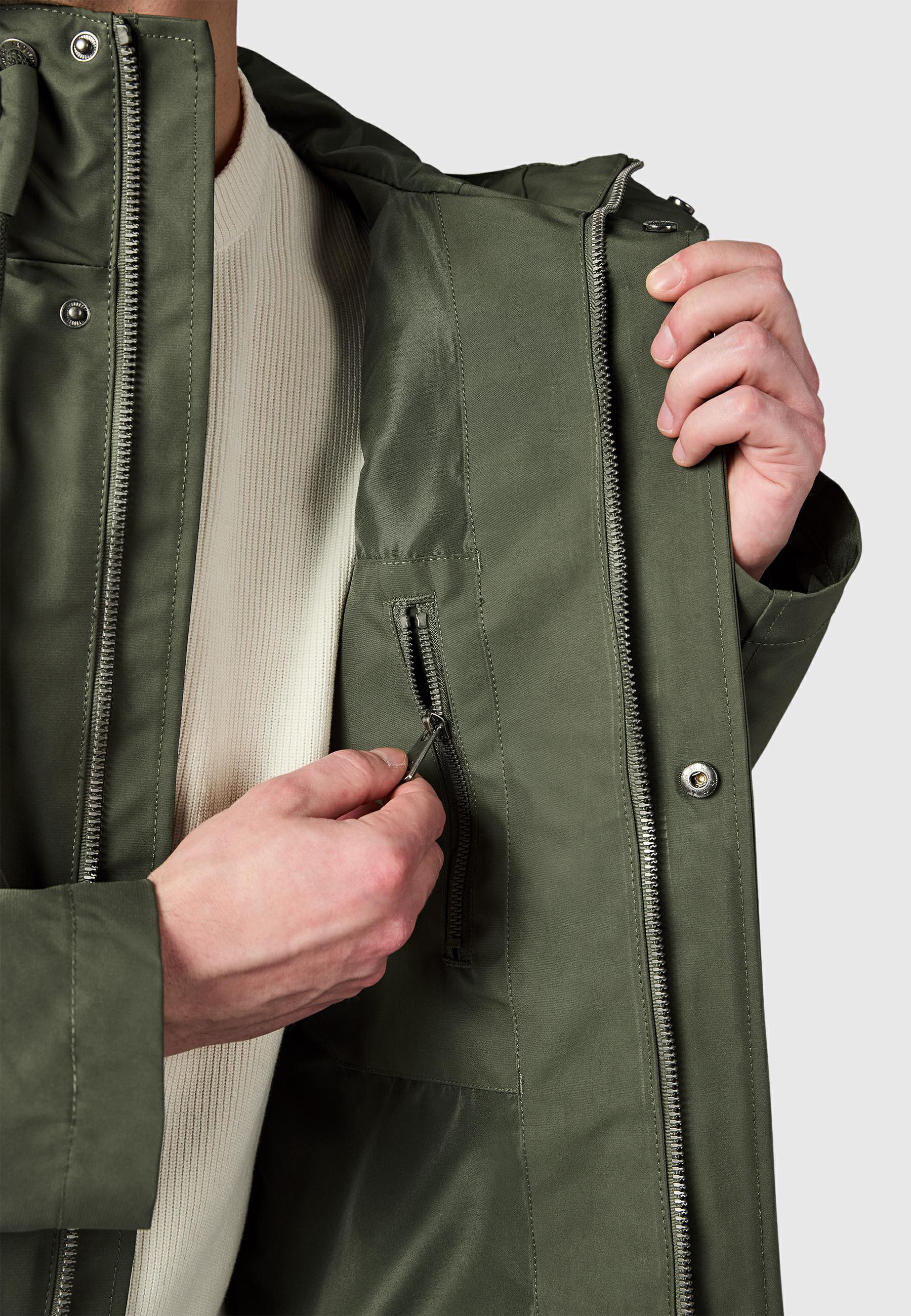 Funktionaler Übergangsmantel "Mr Them Long Light YOUMODO" Dark Olive