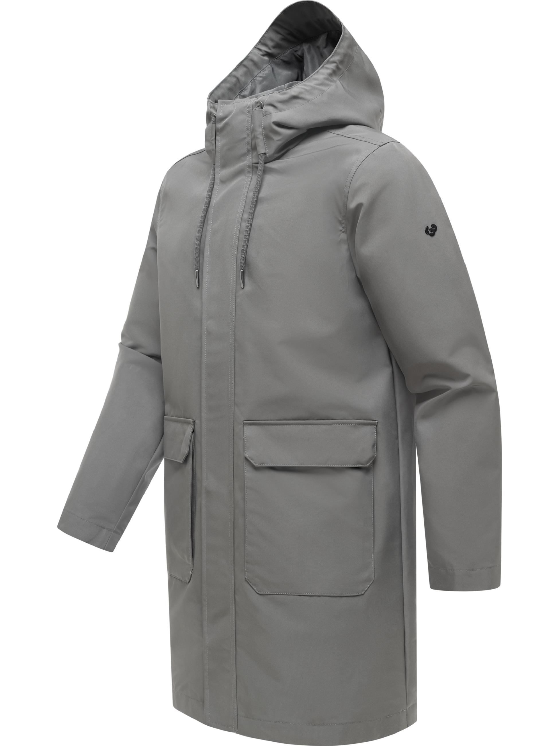 Funktionaler Übergangsmantel "Mr Them Long Light YOUMODO" Stone Grey