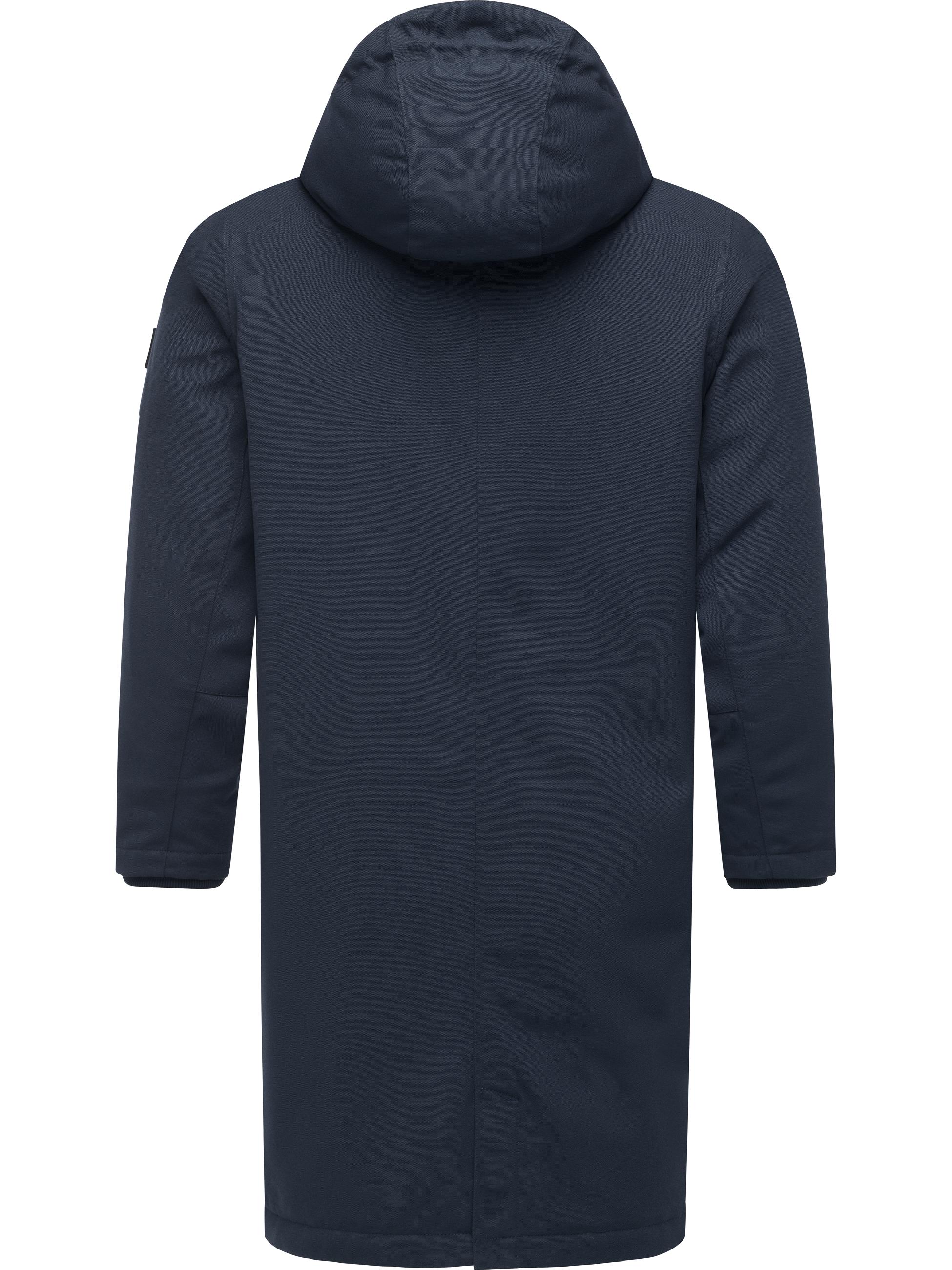Wasserdichter Wintermantel mit Kapuze "Mr Them Long" Navy25