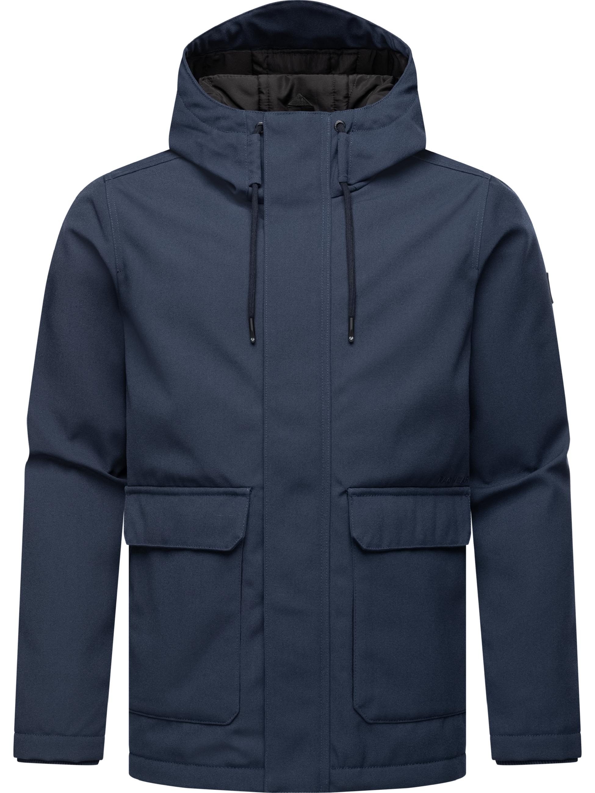 Wasserdichte Winterjacke mit Kapuze "Mr Them" Navy