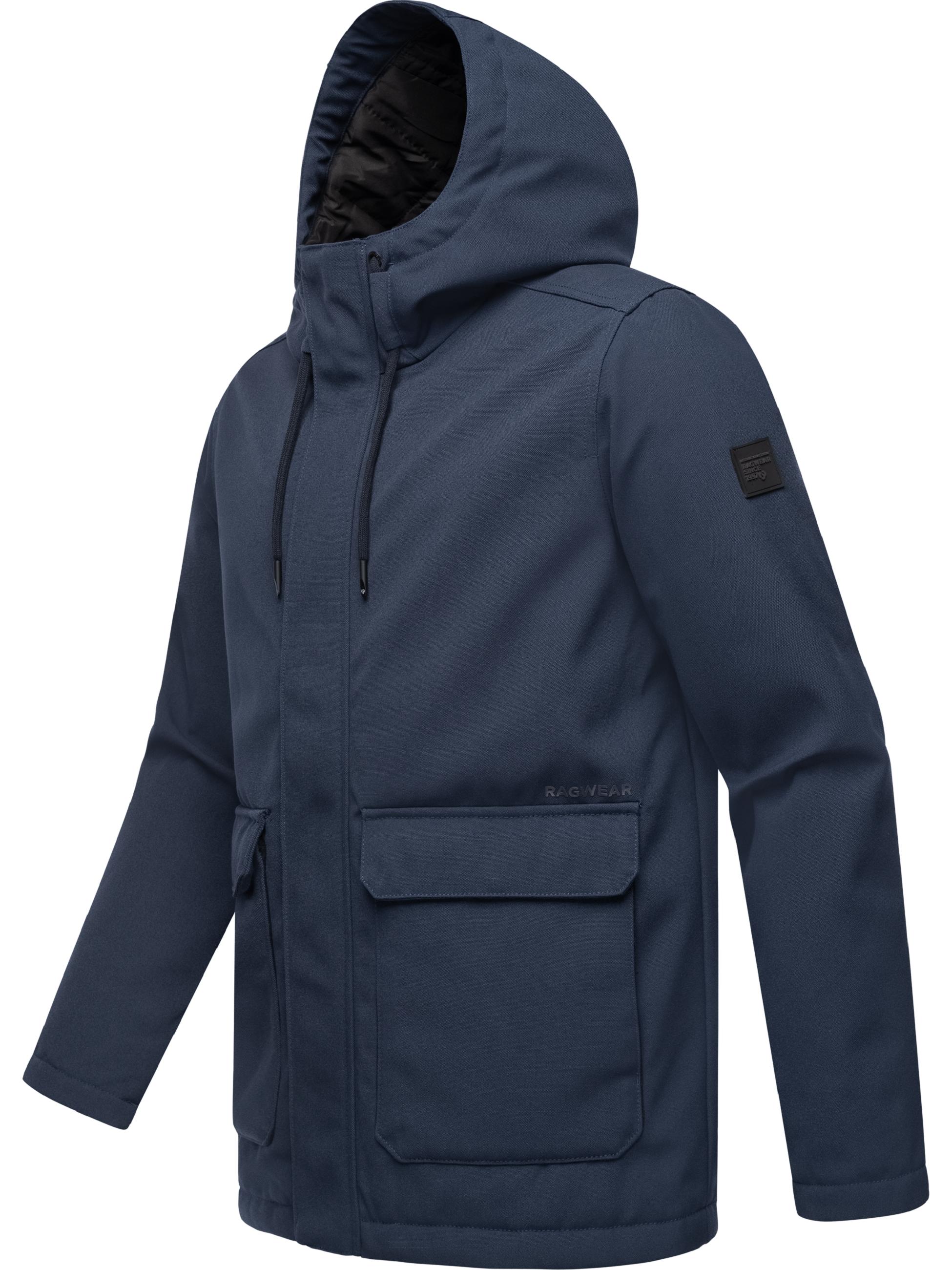 Wasserdichte Winterjacke mit Kapuze "Mr Them" Navy