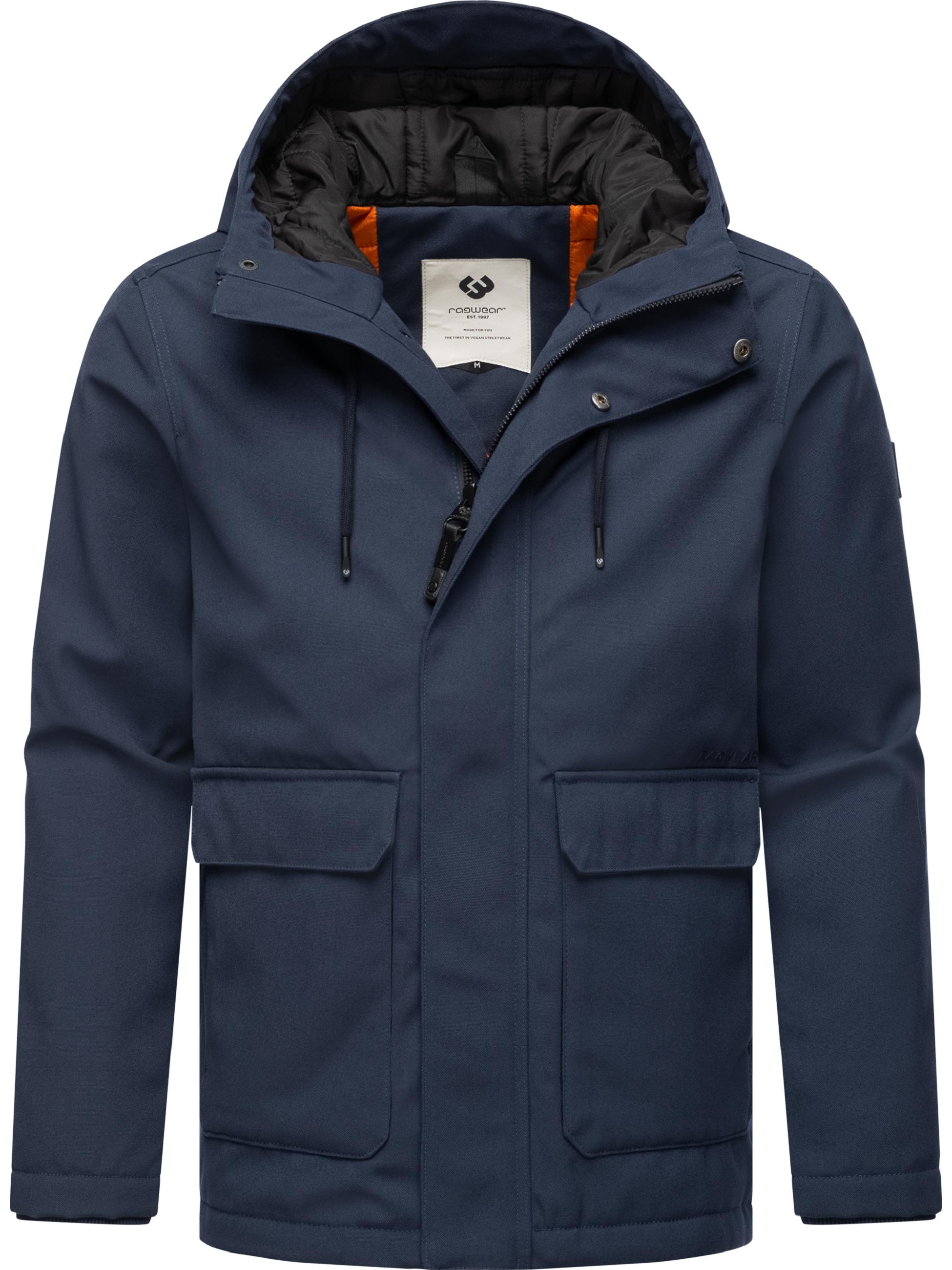 Wasserdichte Winterjacke mit Kapuze "Mr Them" Navy