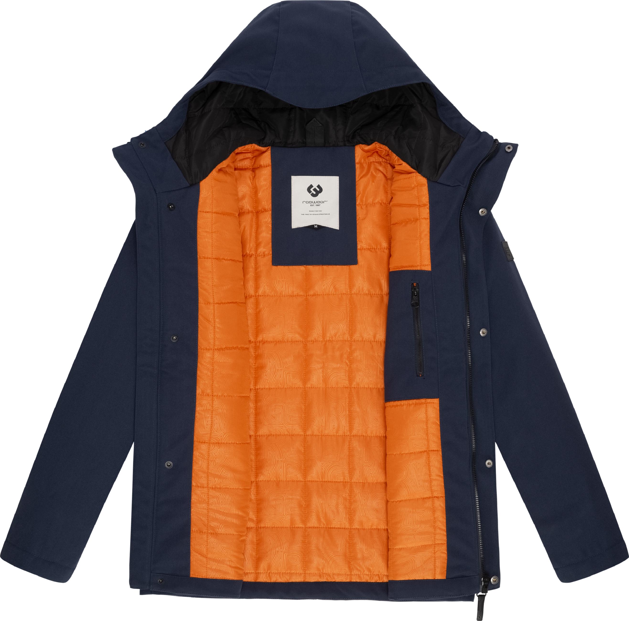 Wasserdichte Winterjacke mit Kapuze "Mr Them" Navy