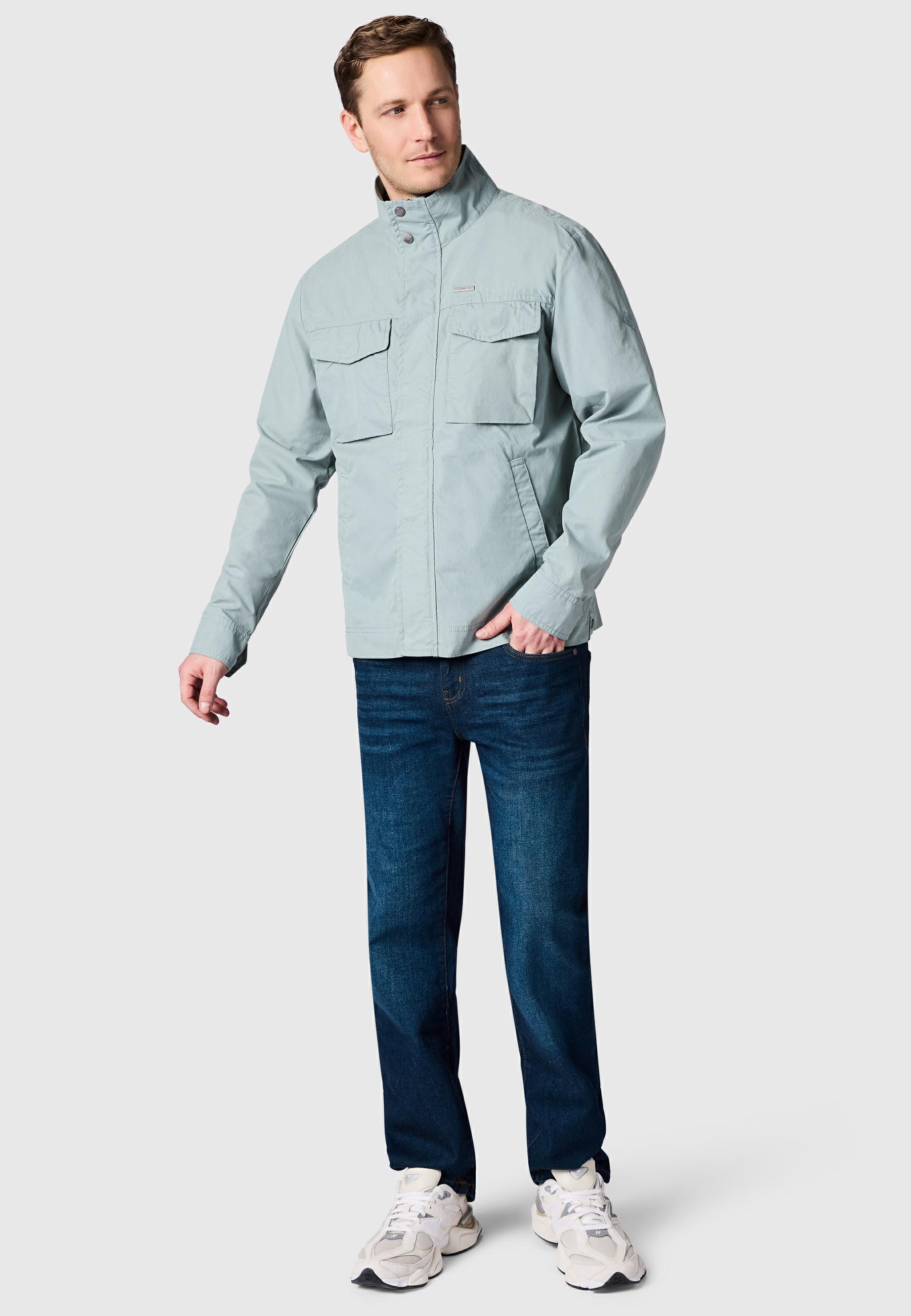 Leichte Übergangsjacke mit Brusttaschen "Murpho" Stone Blue
