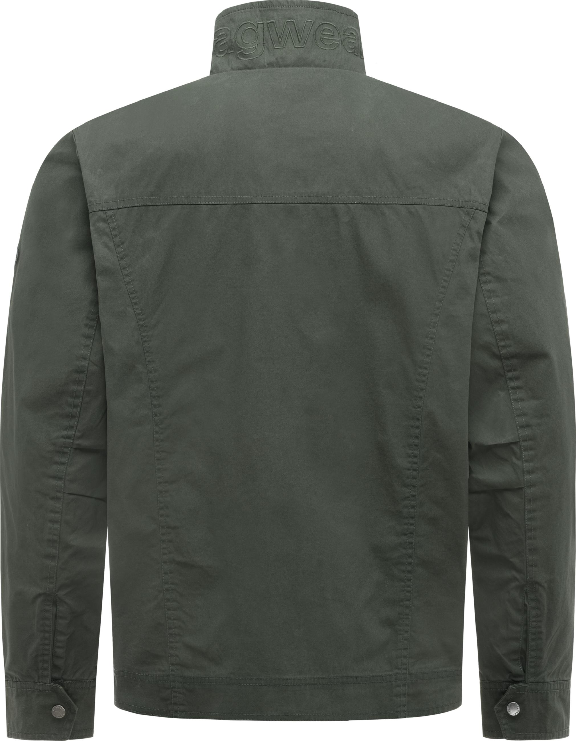 Geradlinige Übergangsjacke mit Brusttaschen "Murpho Vintage" Dark Olive