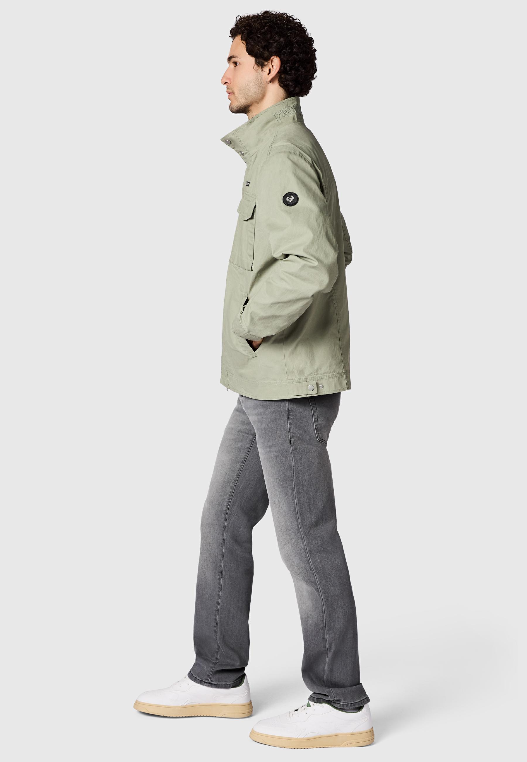 Geradlinige Übergangsjacke mit Brusttaschen "Murpho Vintage" Dusty Olive