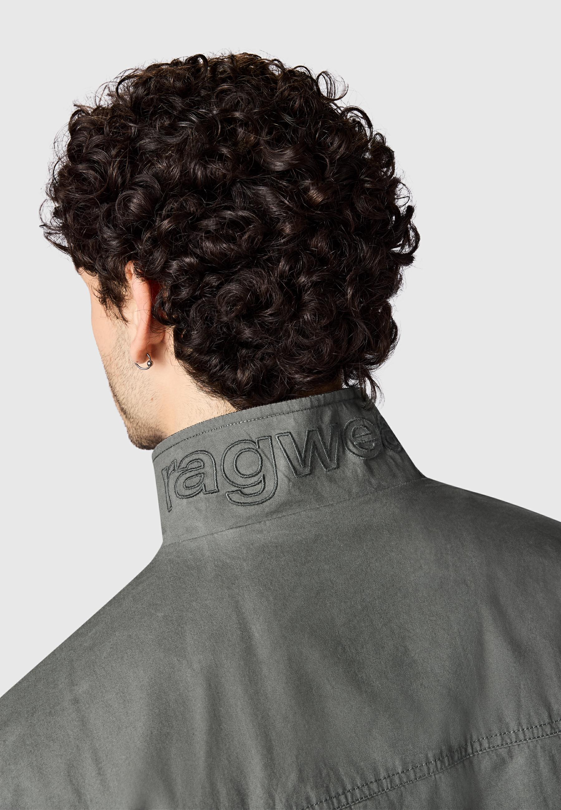 Geradlinige Übergangsjacke mit Brusttaschen "Murpho Vintage" Stone Grey