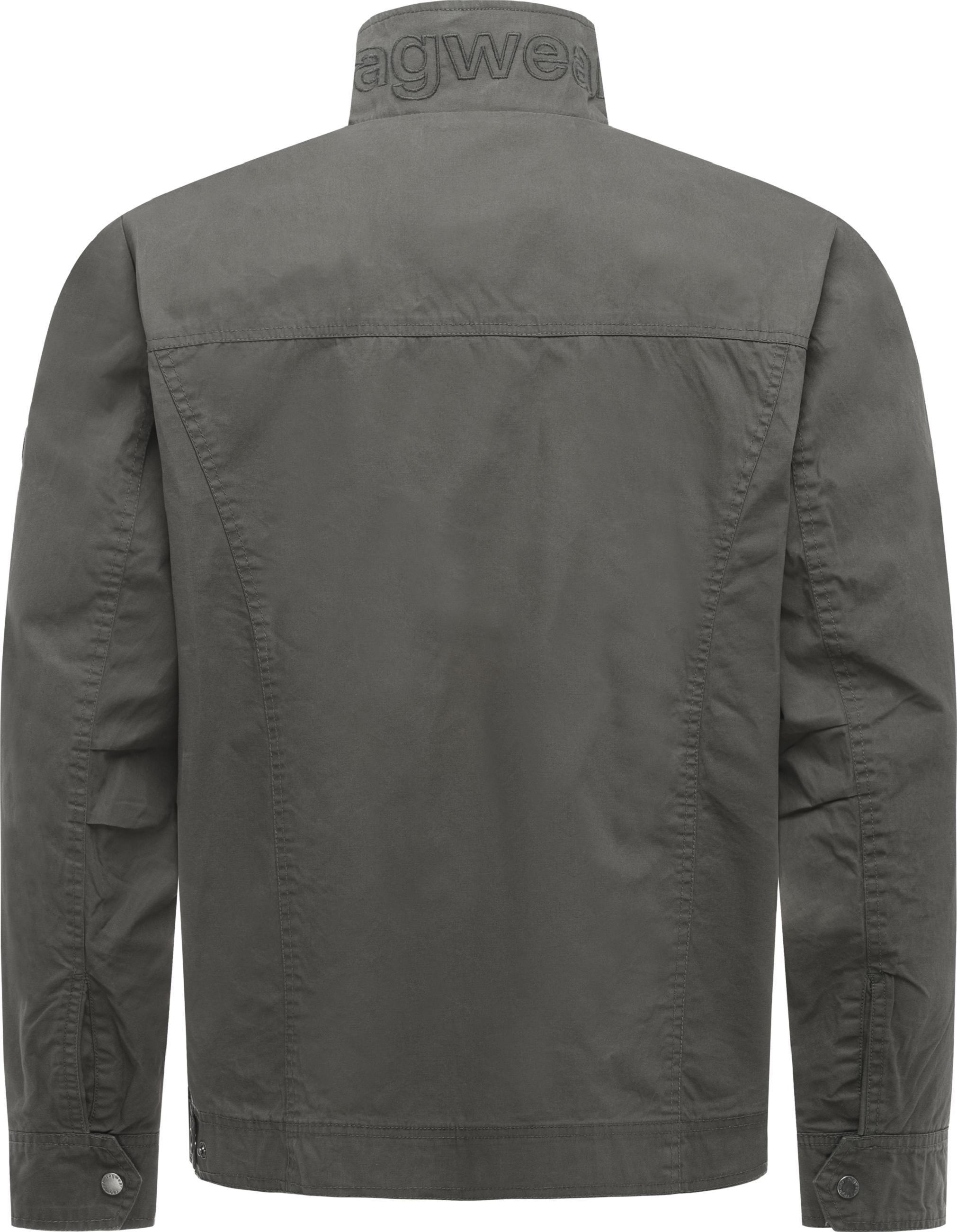 Geradlinige Übergangsjacke mit Brusttaschen "Murpho Vintage" Stone Grey