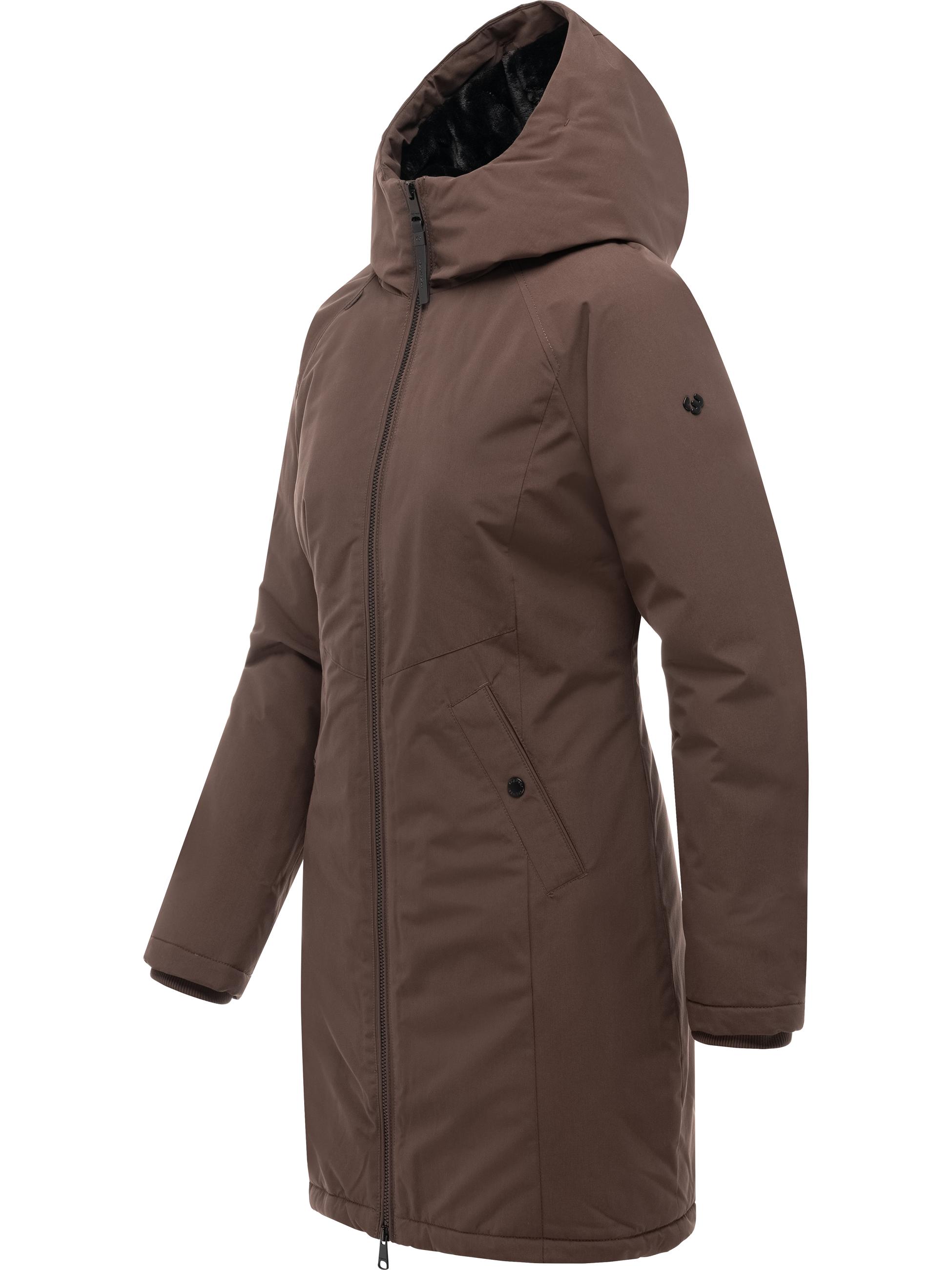 Winter Kurzmantel "Nasima Y" Dark Choco