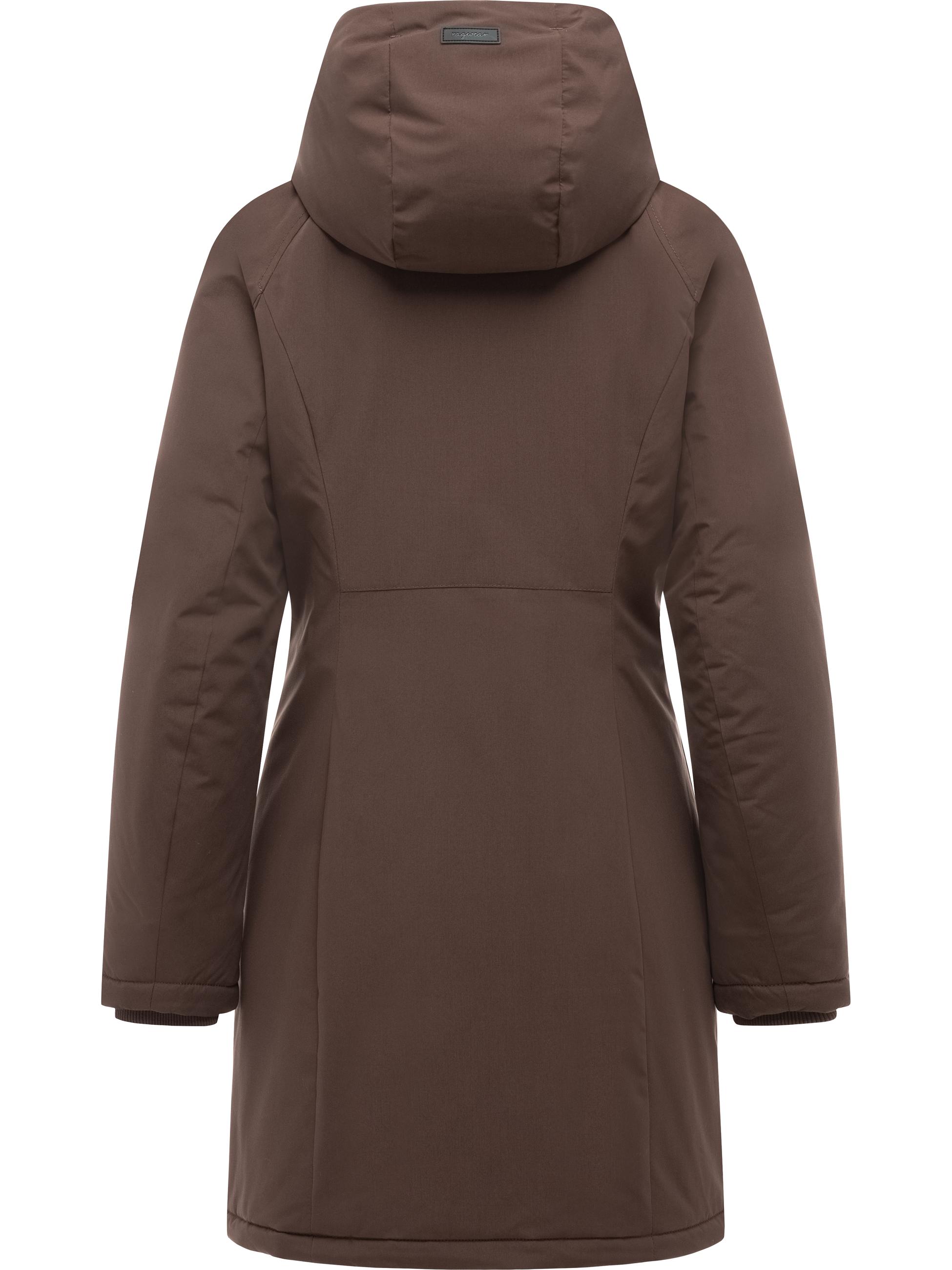 Winter Kurzmantel "Nasima Y" Dark Choco