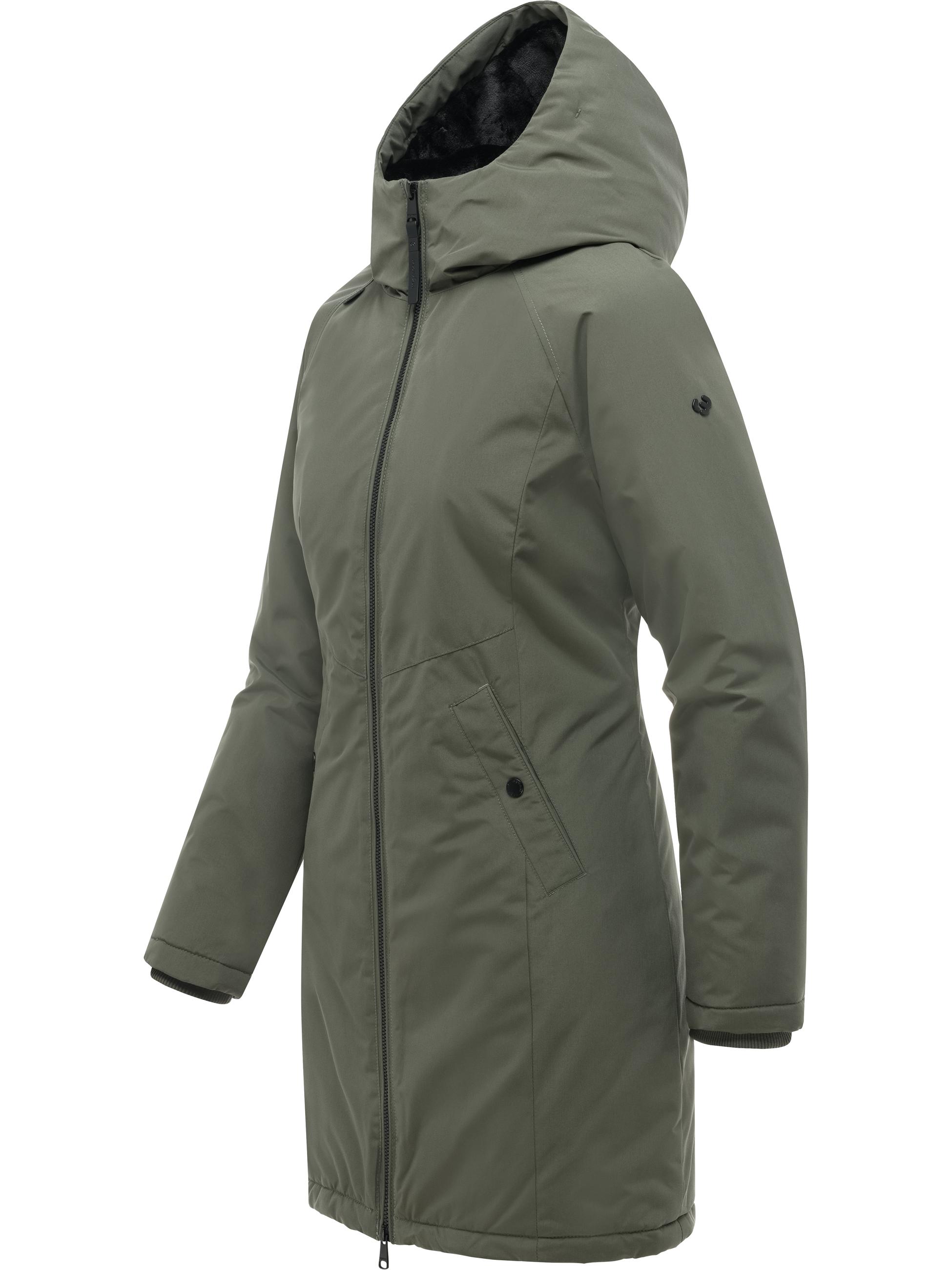 Winter Kurzmantel "Nasima Y" Dark Olive