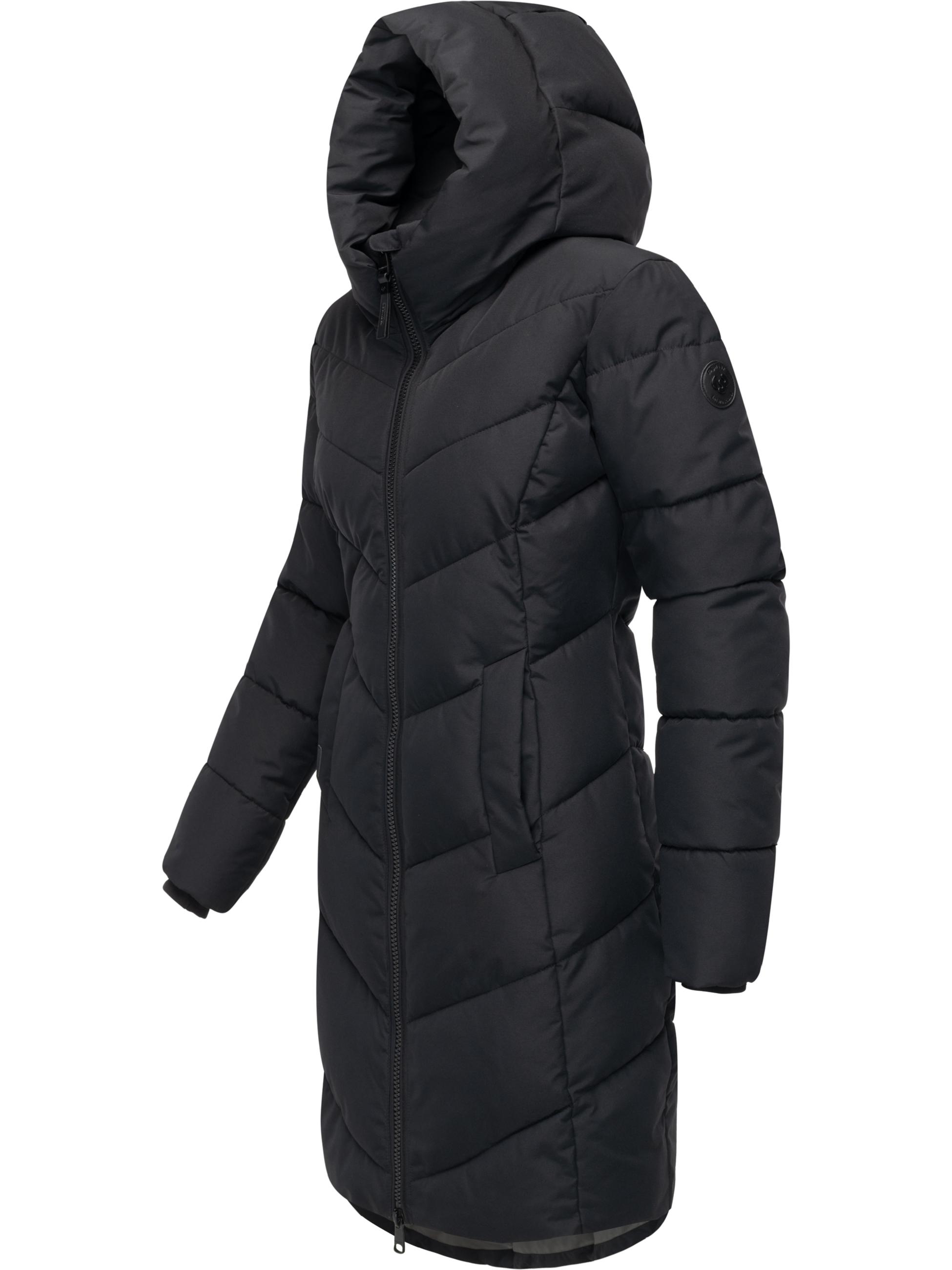 Winter Steppmantel mit Kapuze "Natalin" Black