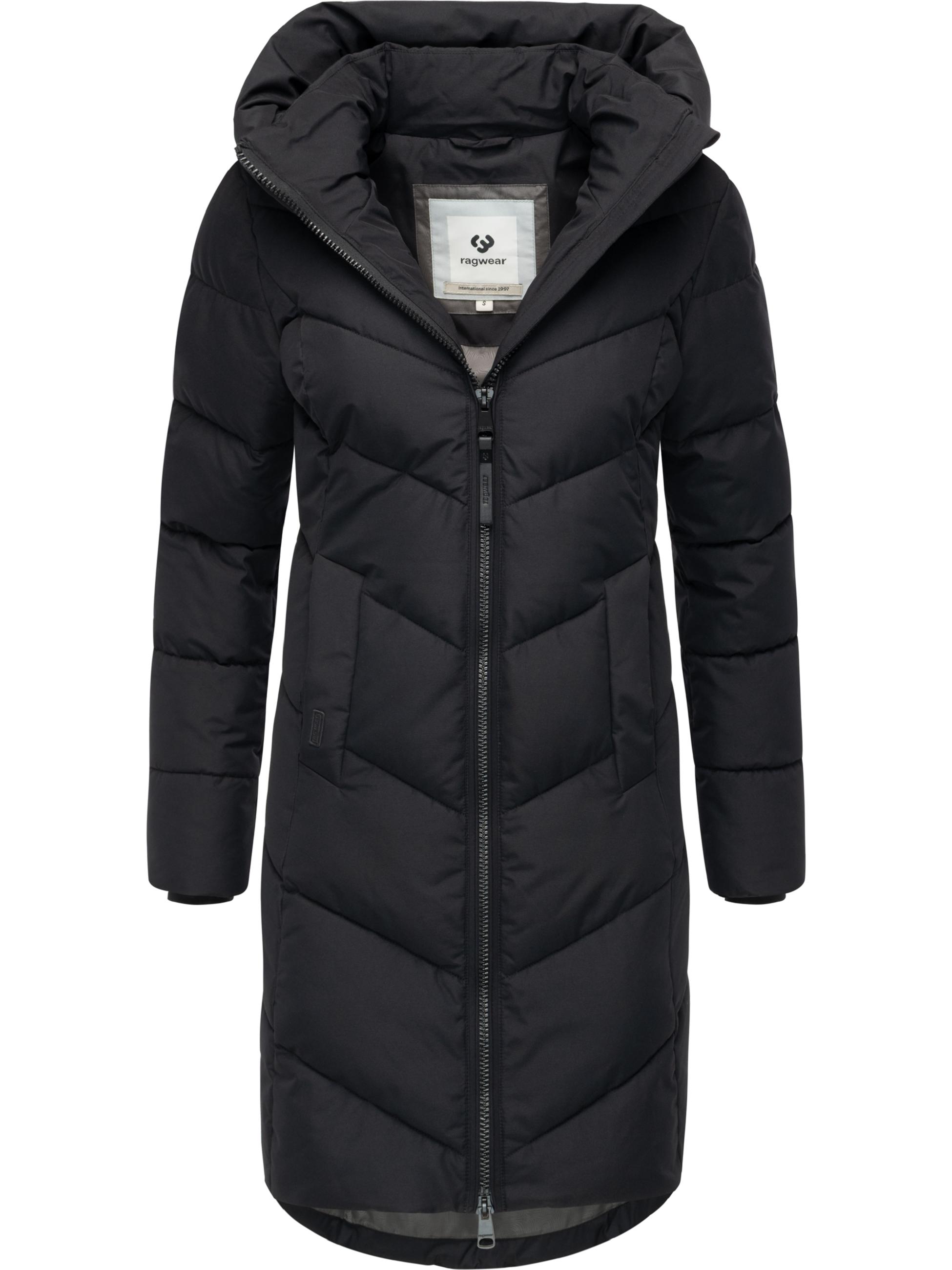 Winter Steppmantel mit Kapuze "Natalin" Black