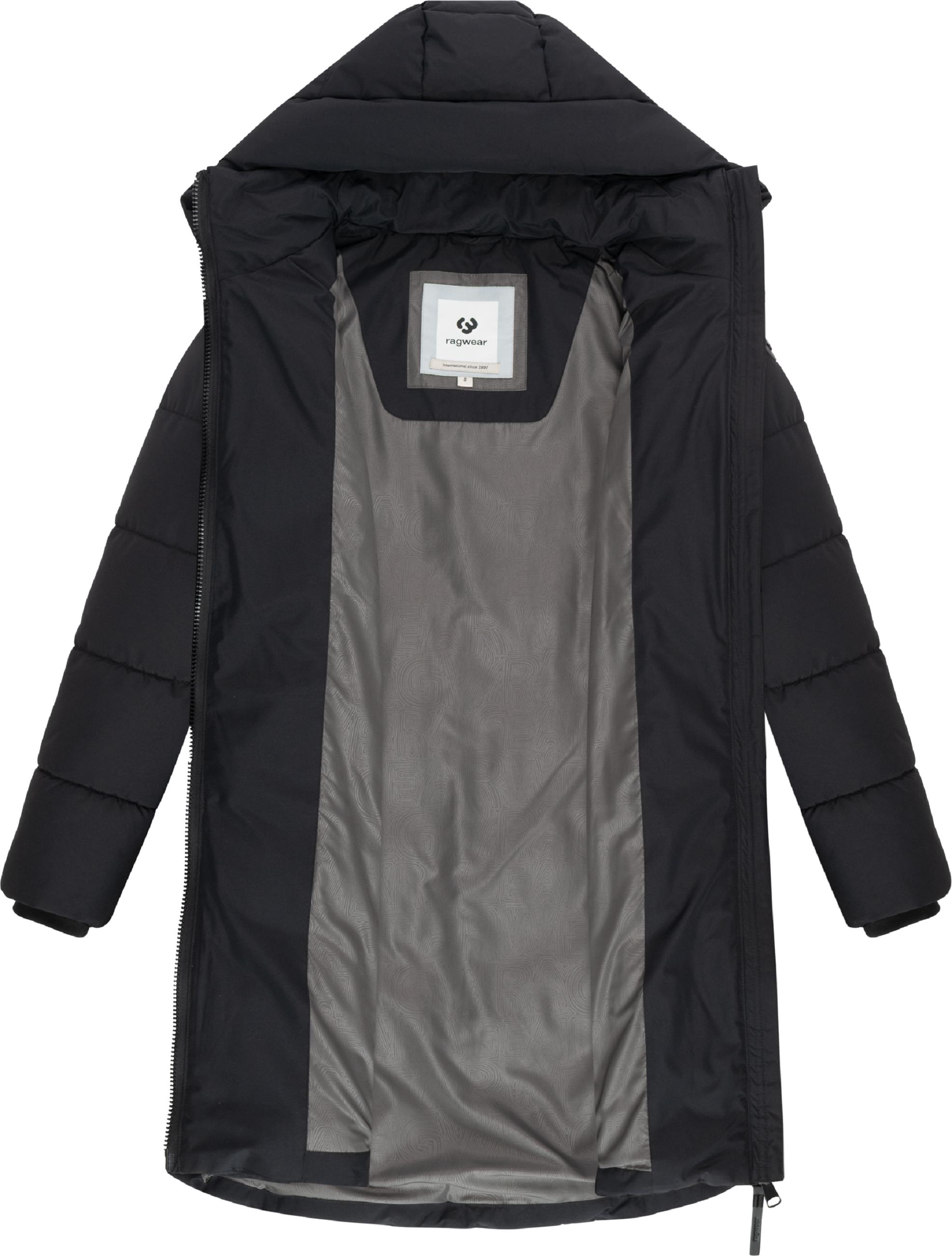 Winter Steppmantel mit Kapuze "Natalin" Black