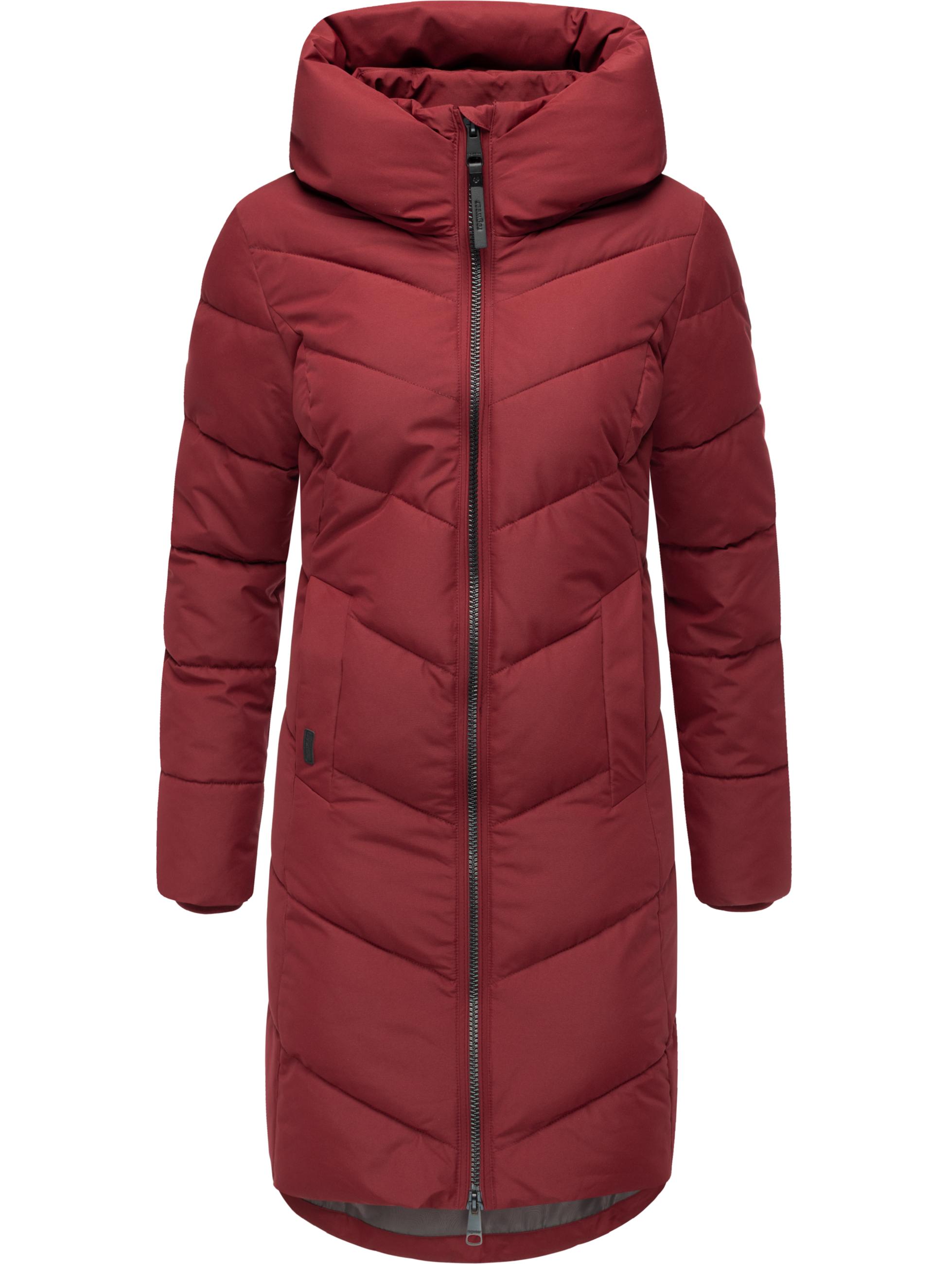 Winter Steppmantel mit Kapuze "Natalin" Wine Red