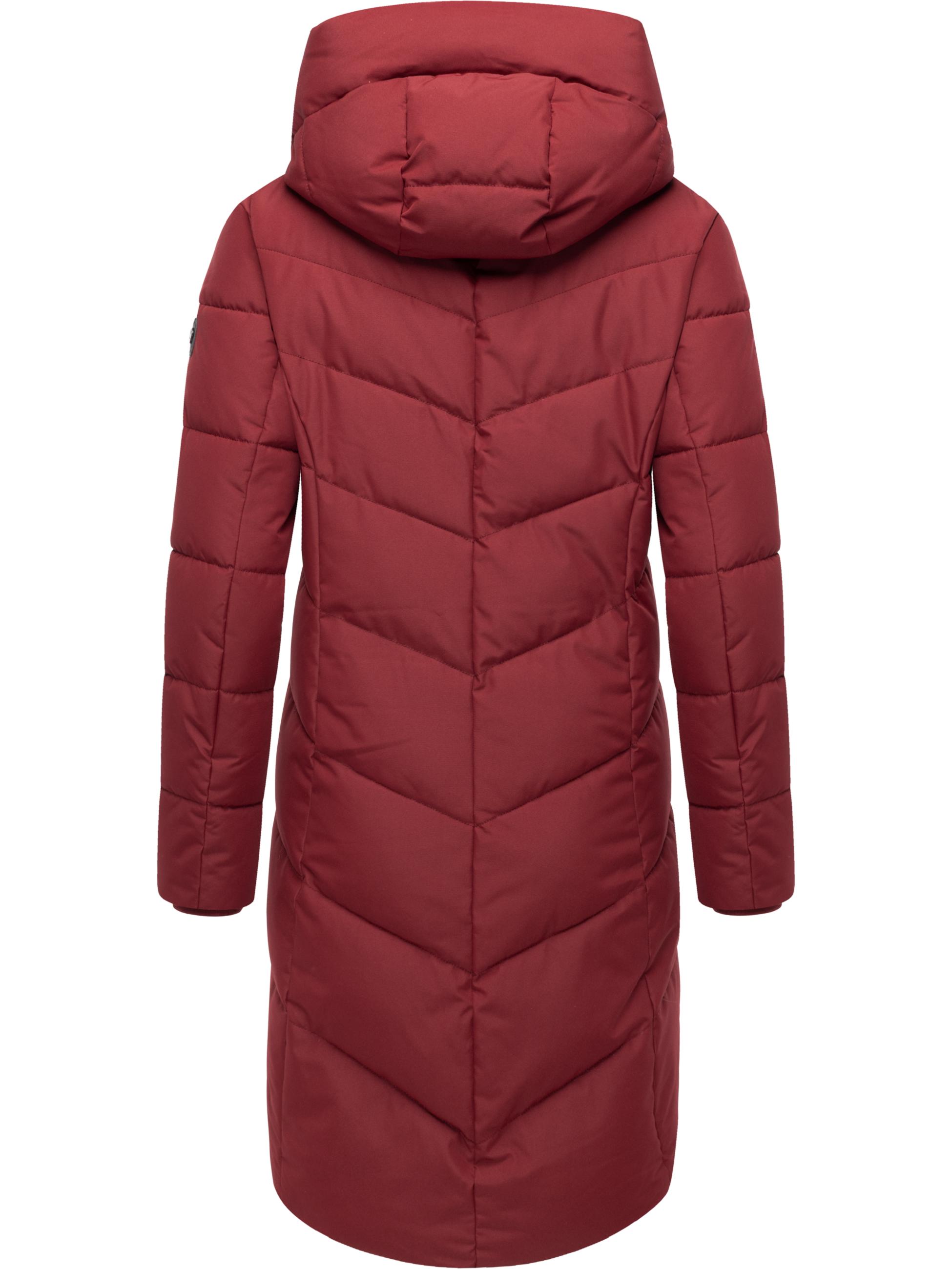 Winter Steppmantel mit Kapuze "Natalin" Wine Red