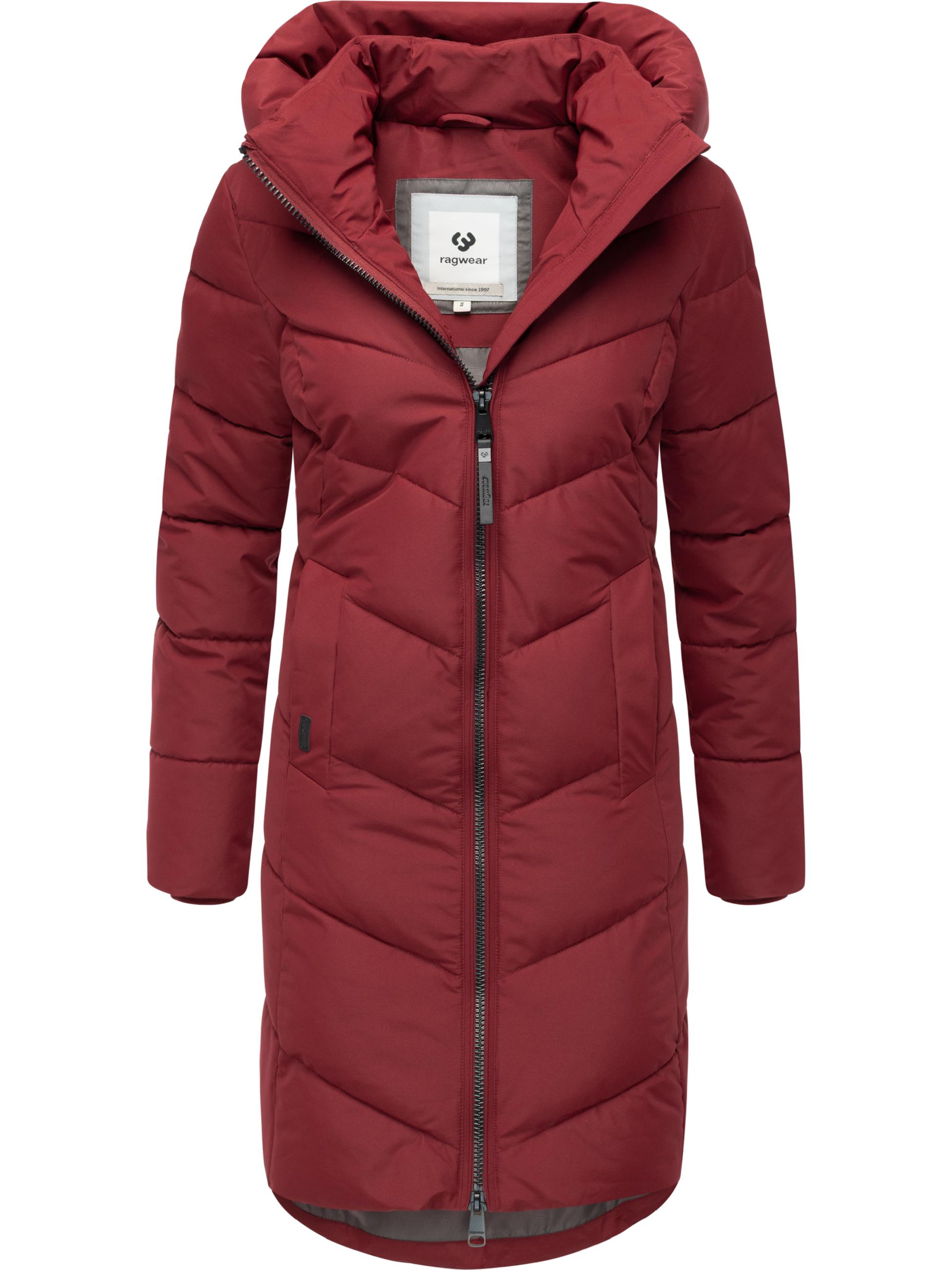Winter Steppmantel mit Kapuze "Natalin" Wine Red