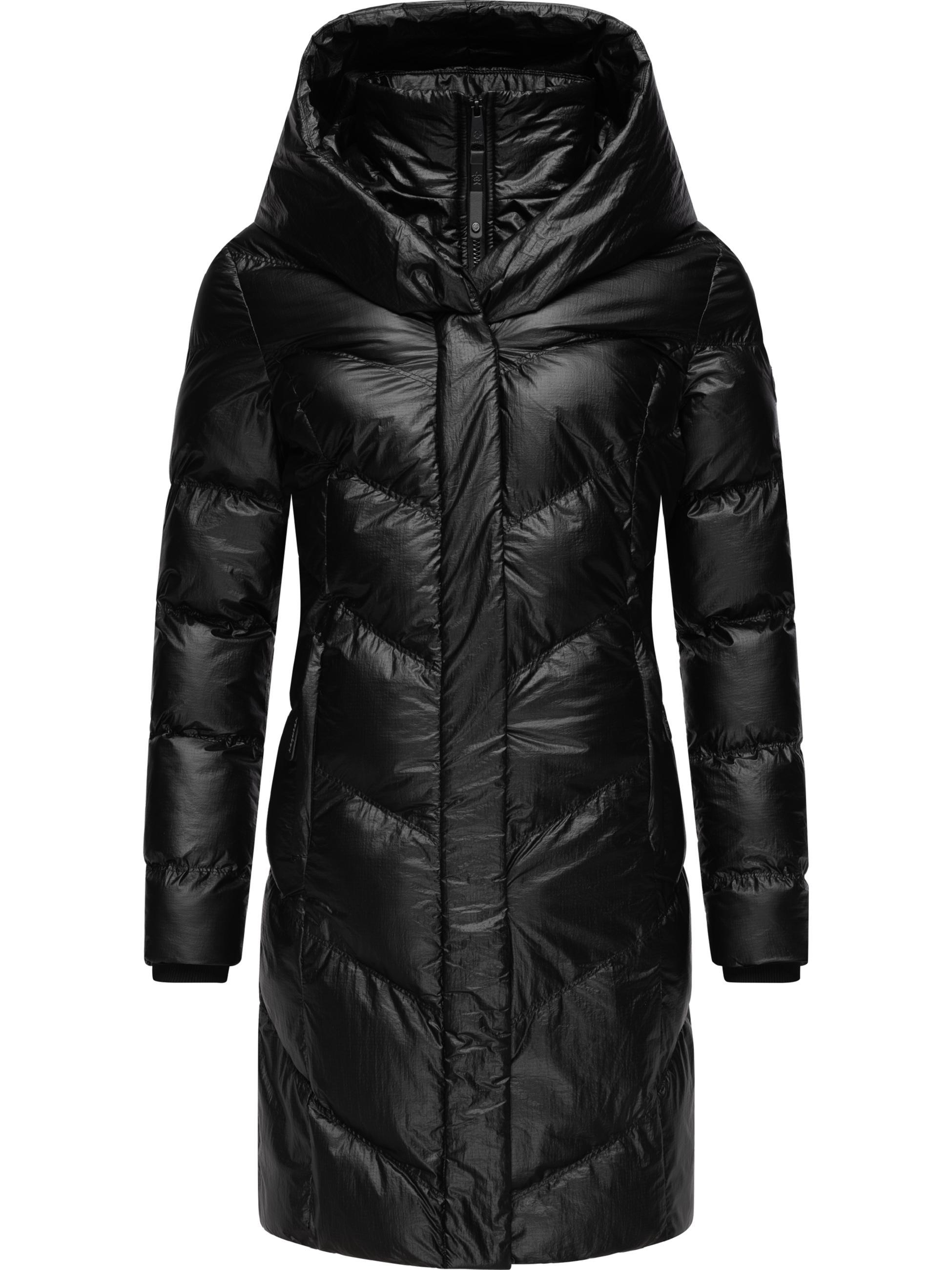 Shiny Wintermantel "Natalka Bling" Black