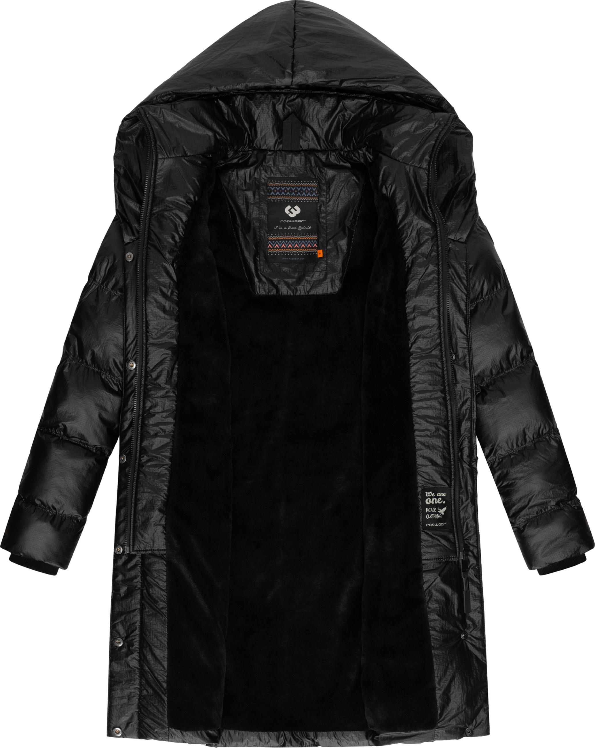 Shiny Wintermantel "Natalka Bling" Black