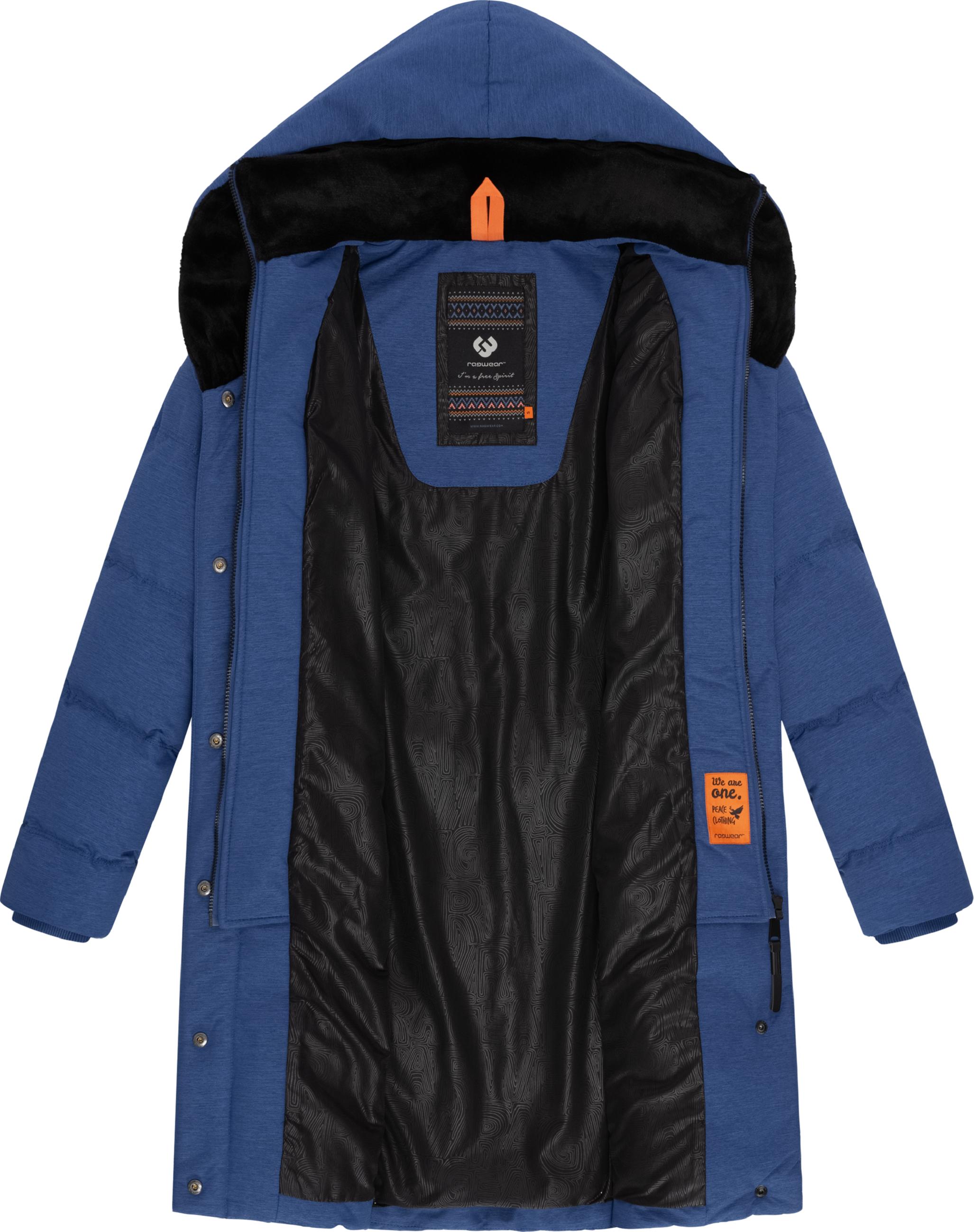 Winter Steppmantel mit Kapuze "Natalka Cosy" Navy