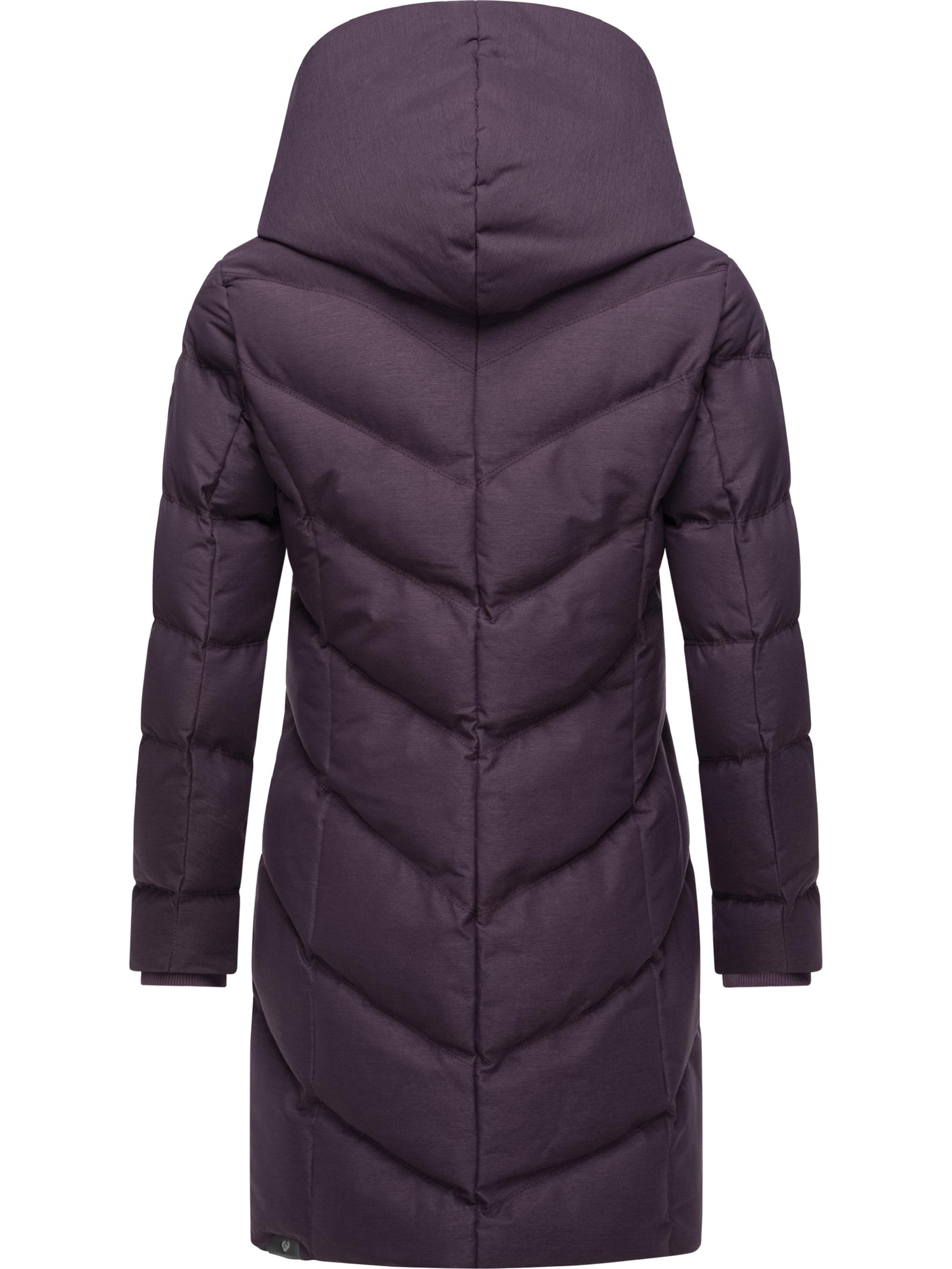 Winter Steppmantel mit Kapuze "Natalka Cosy" Plum