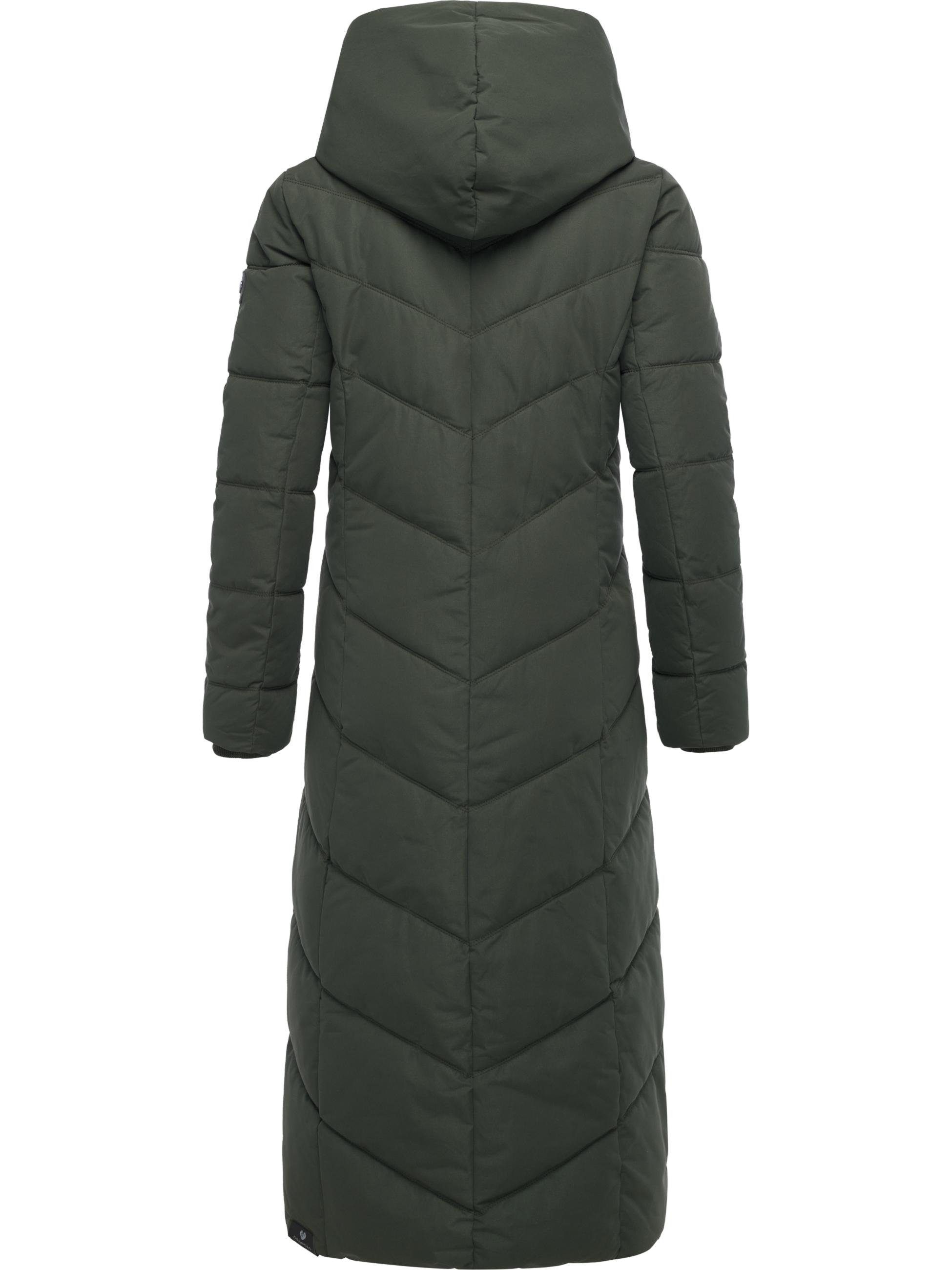 Steppmantel mit Kapuze "Natalka Extralong" Dark Olive25