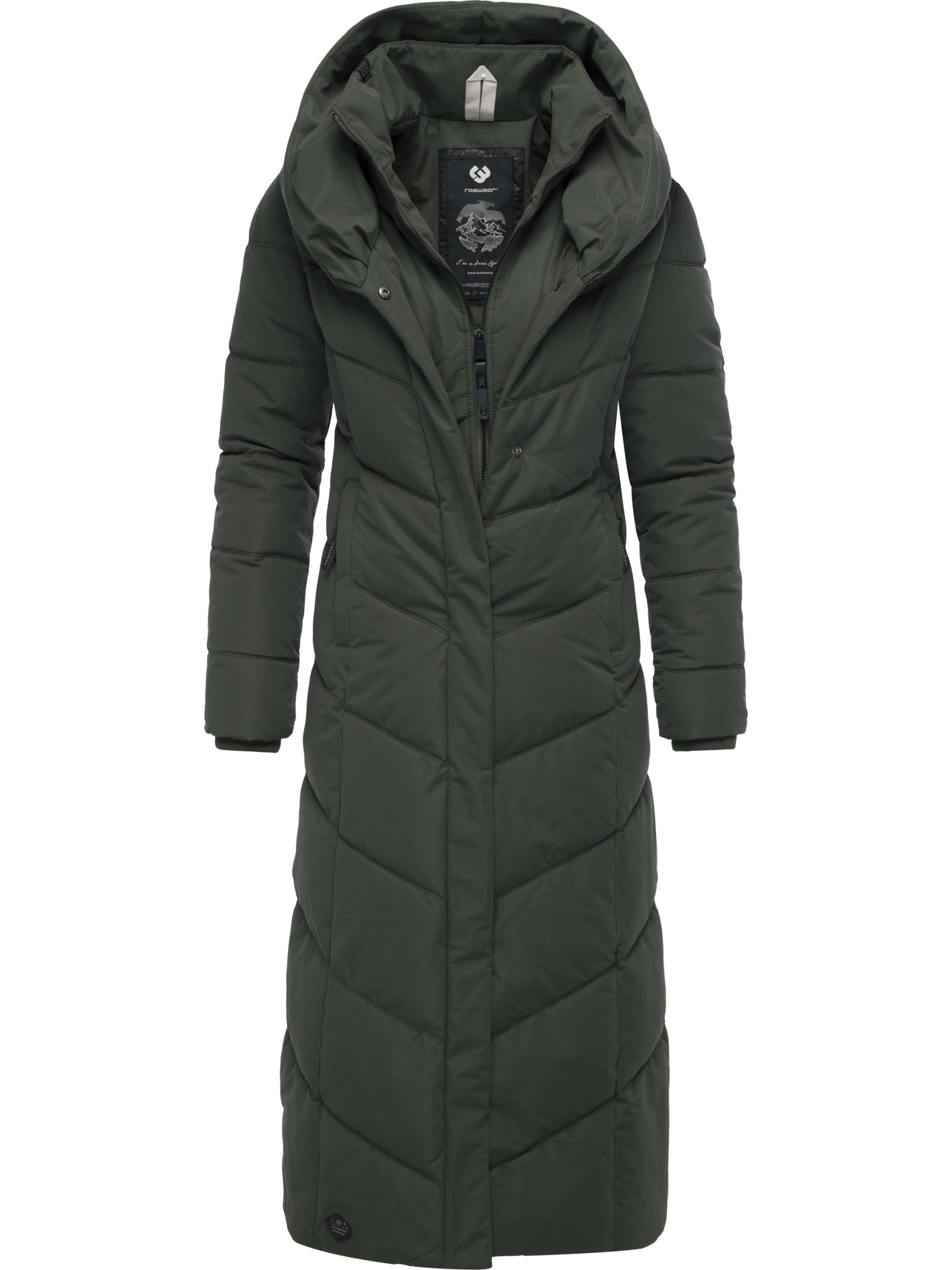 Steppmantel mit Kapuze "Natalka Extralong" Dark Olive25