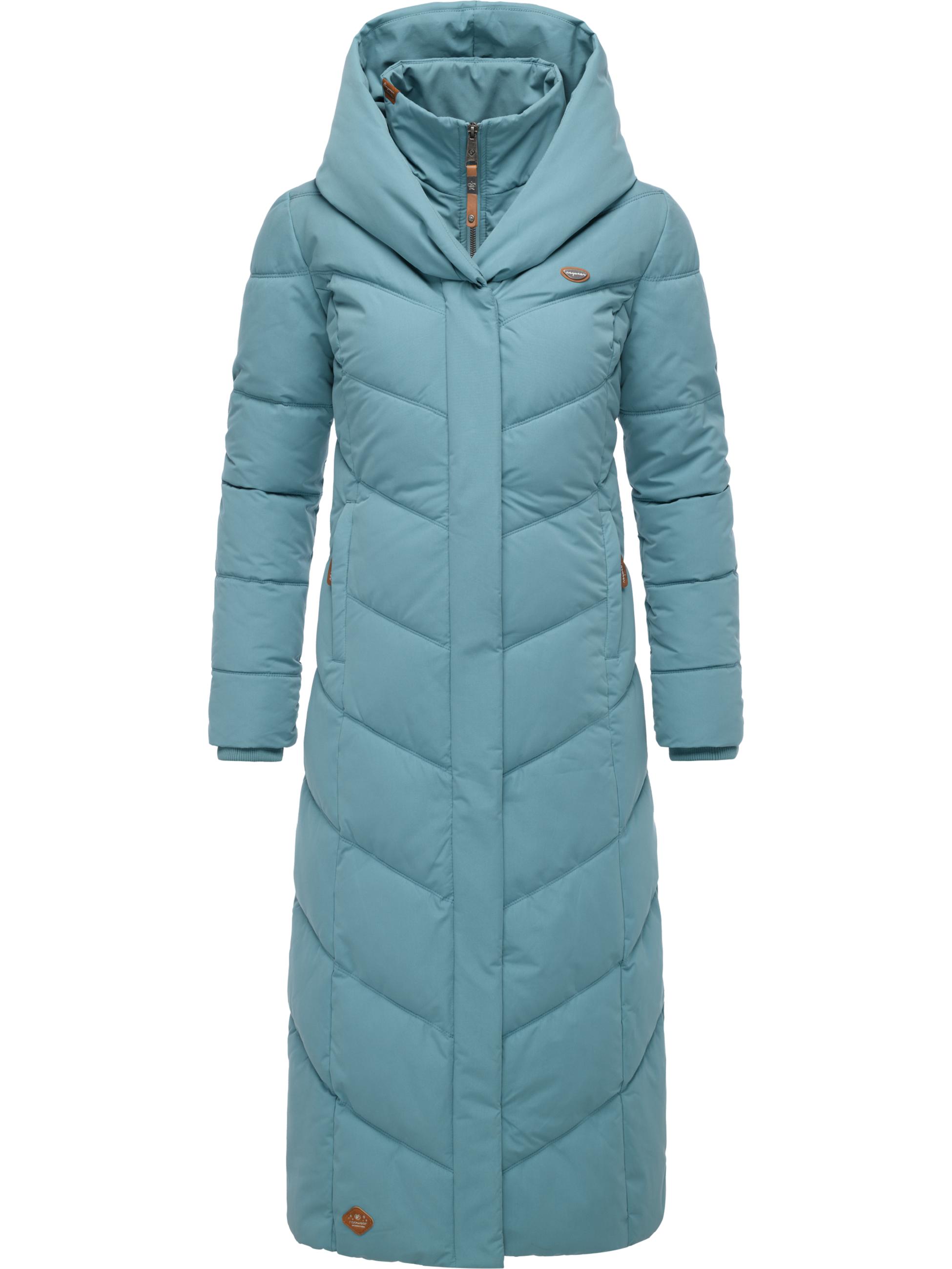 Steppmantel mit Kapuze "Natalka Extralong" Stone Blue25
