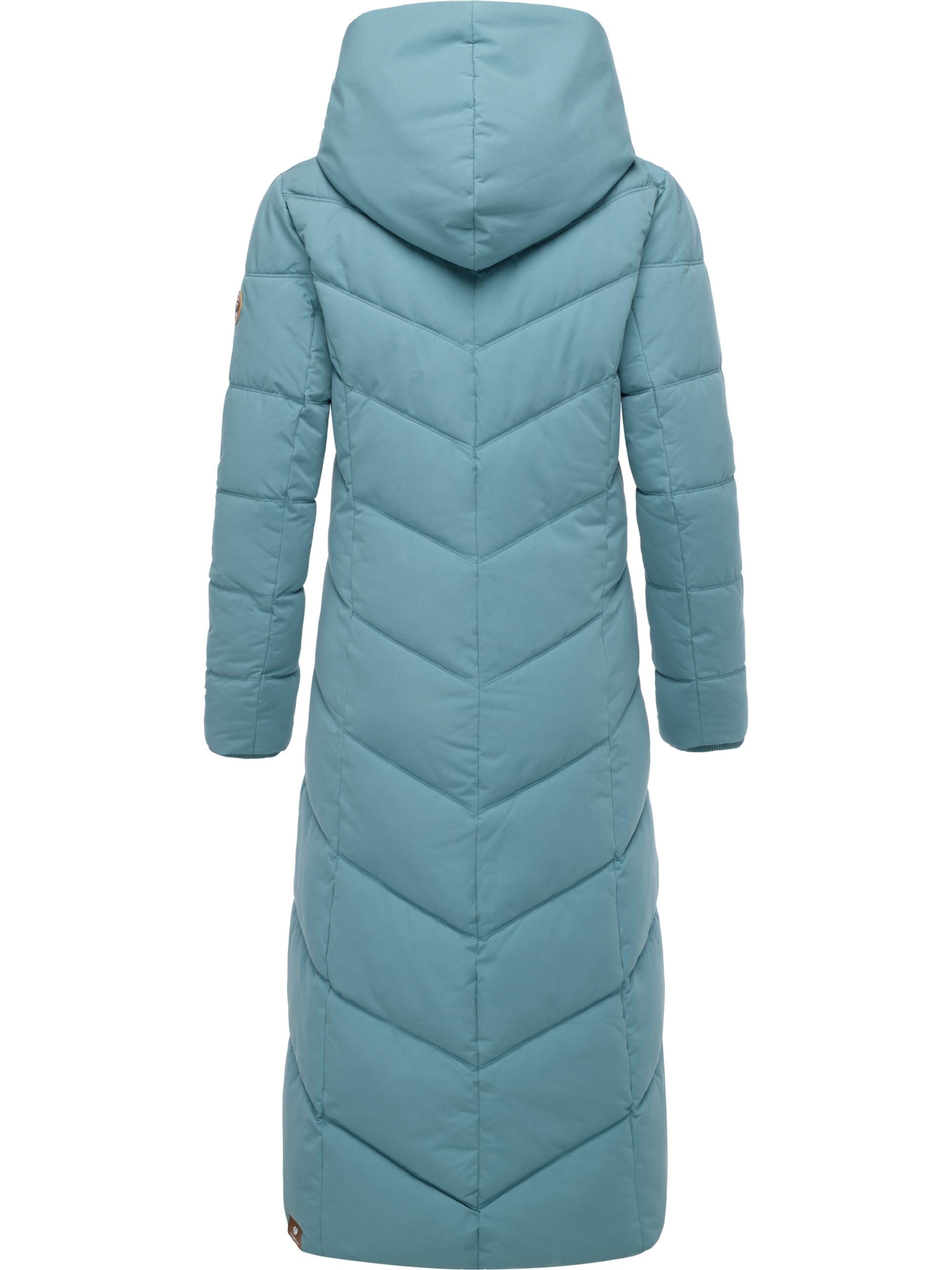 Steppmantel mit Kapuze "Natalka Extralong" Stone Blue25