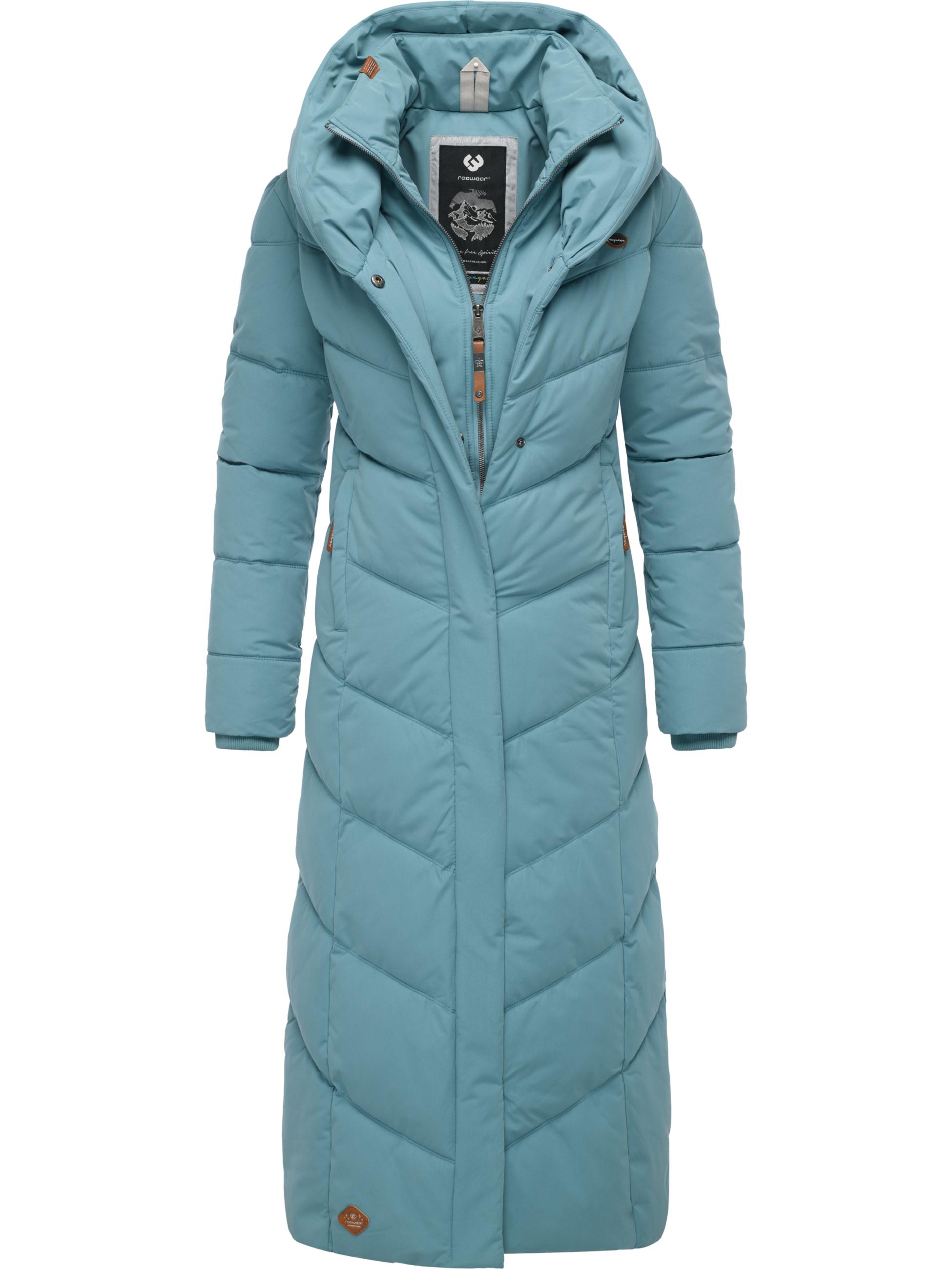 Steppmantel mit Kapuze "Natalka Extralong" Stone Blue25
