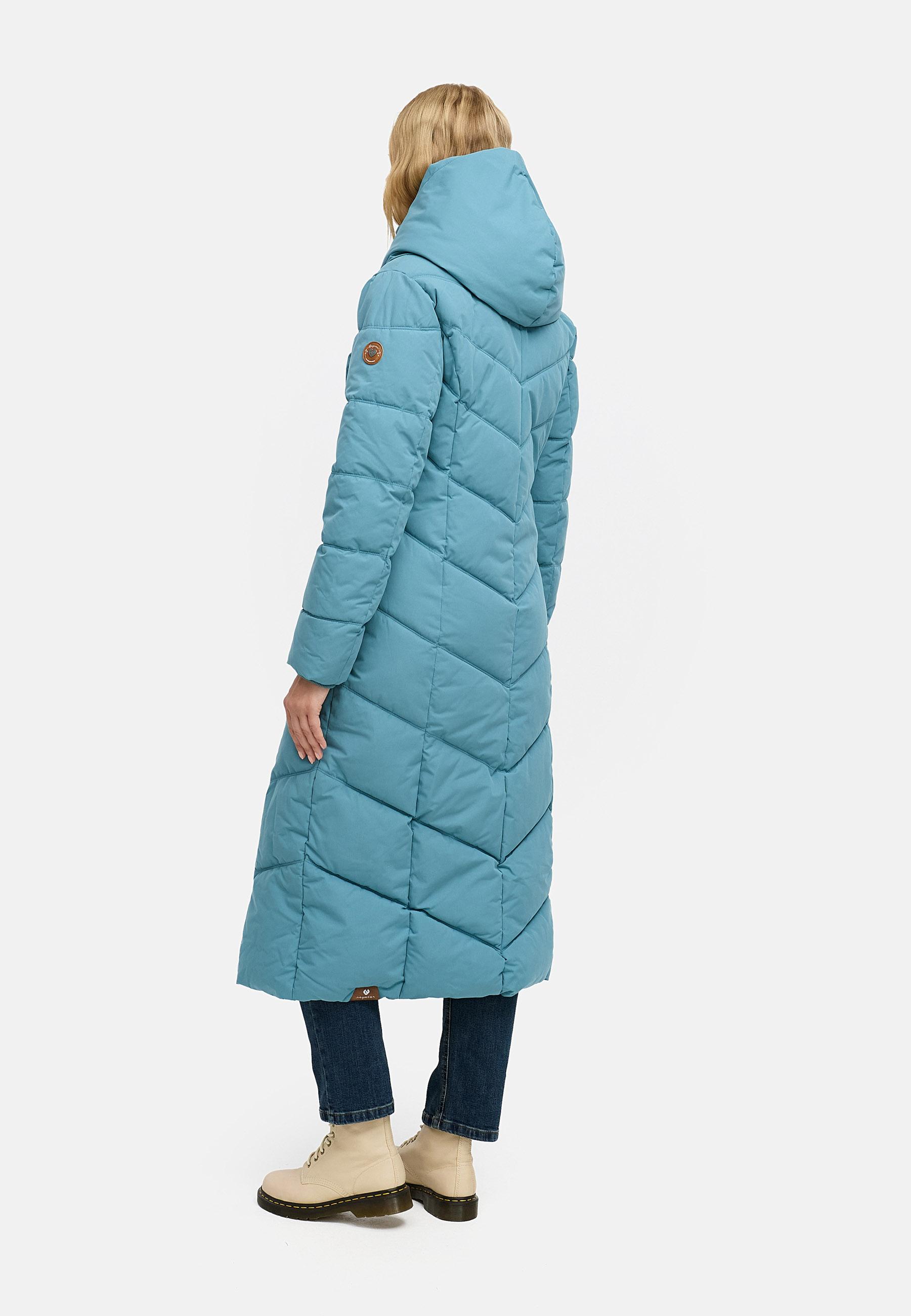 Steppmantel mit Kapuze "Natalka Extralong" Stone Blue25